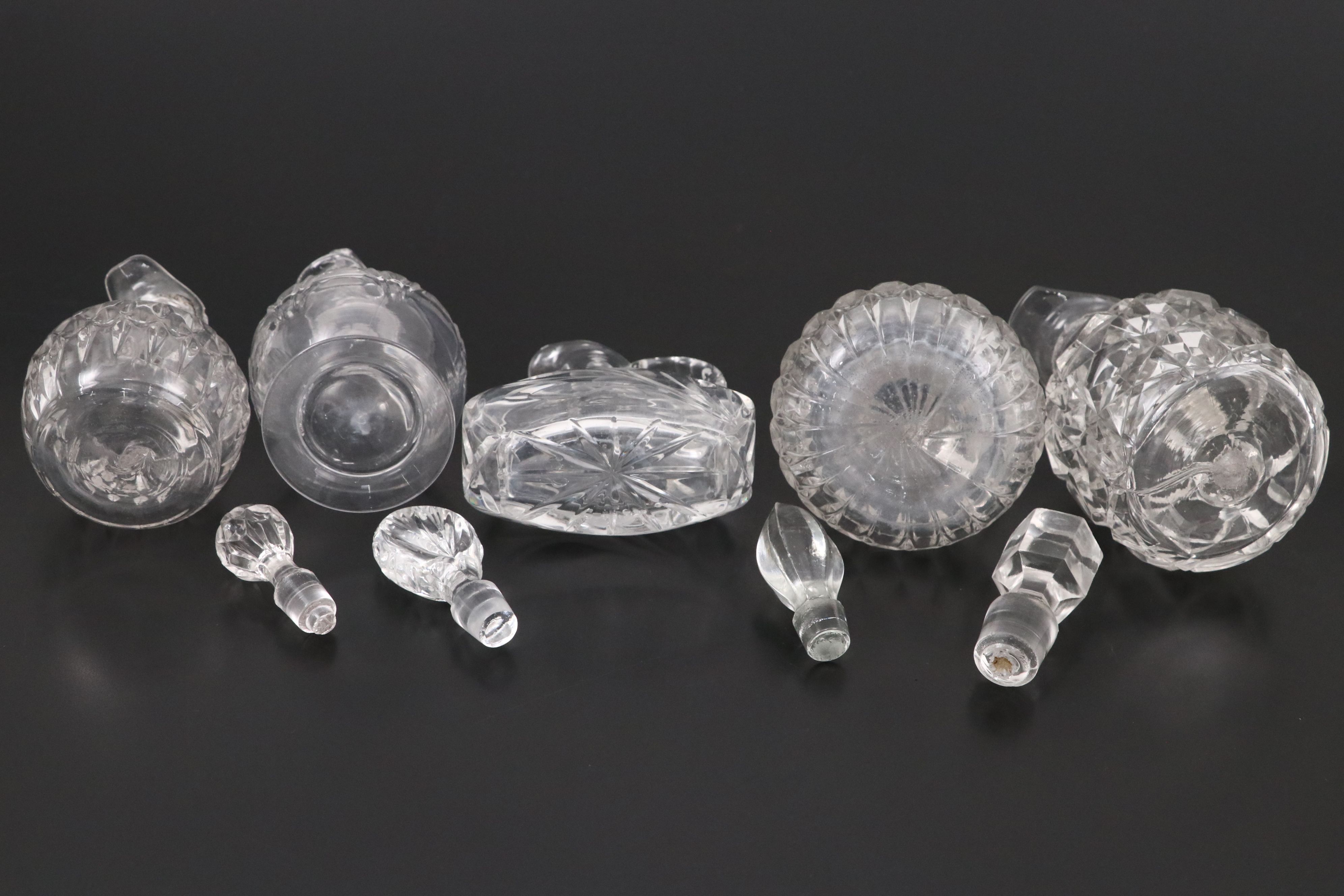 Imperial Glass with EAPG and Other Clear Glass Decanters