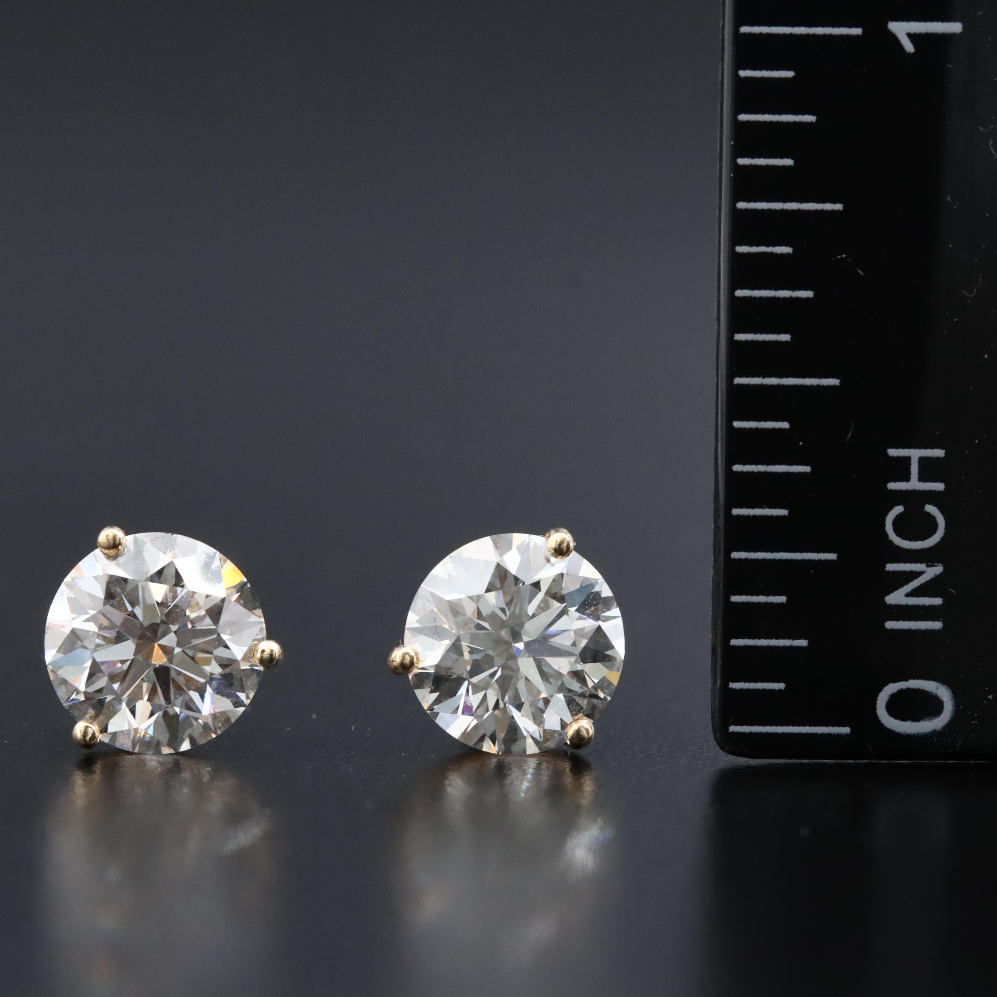 14K 4.00 CTW Lab Grown Diamond Earrings