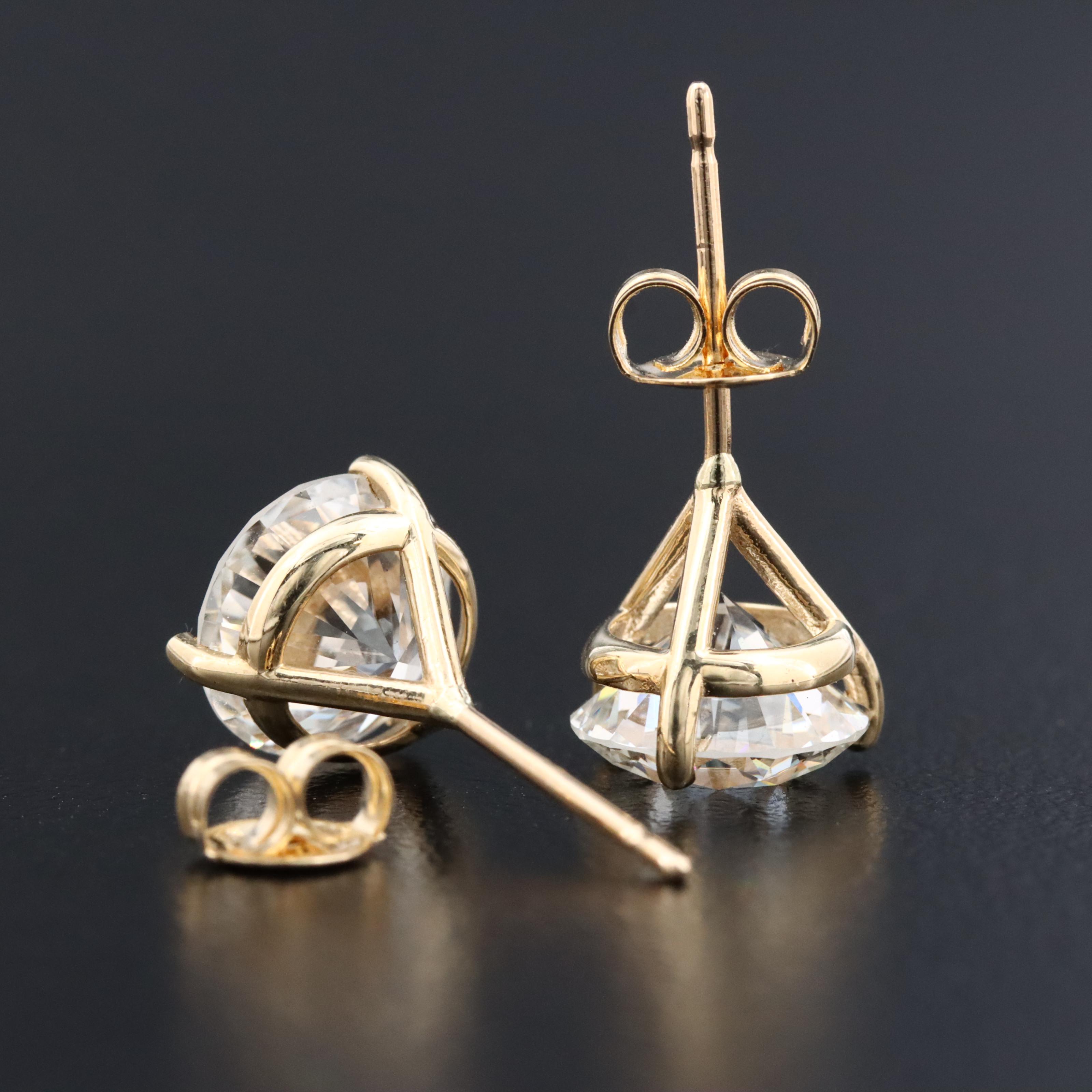 14K 4.00 CTW Lab Grown Diamond Earrings