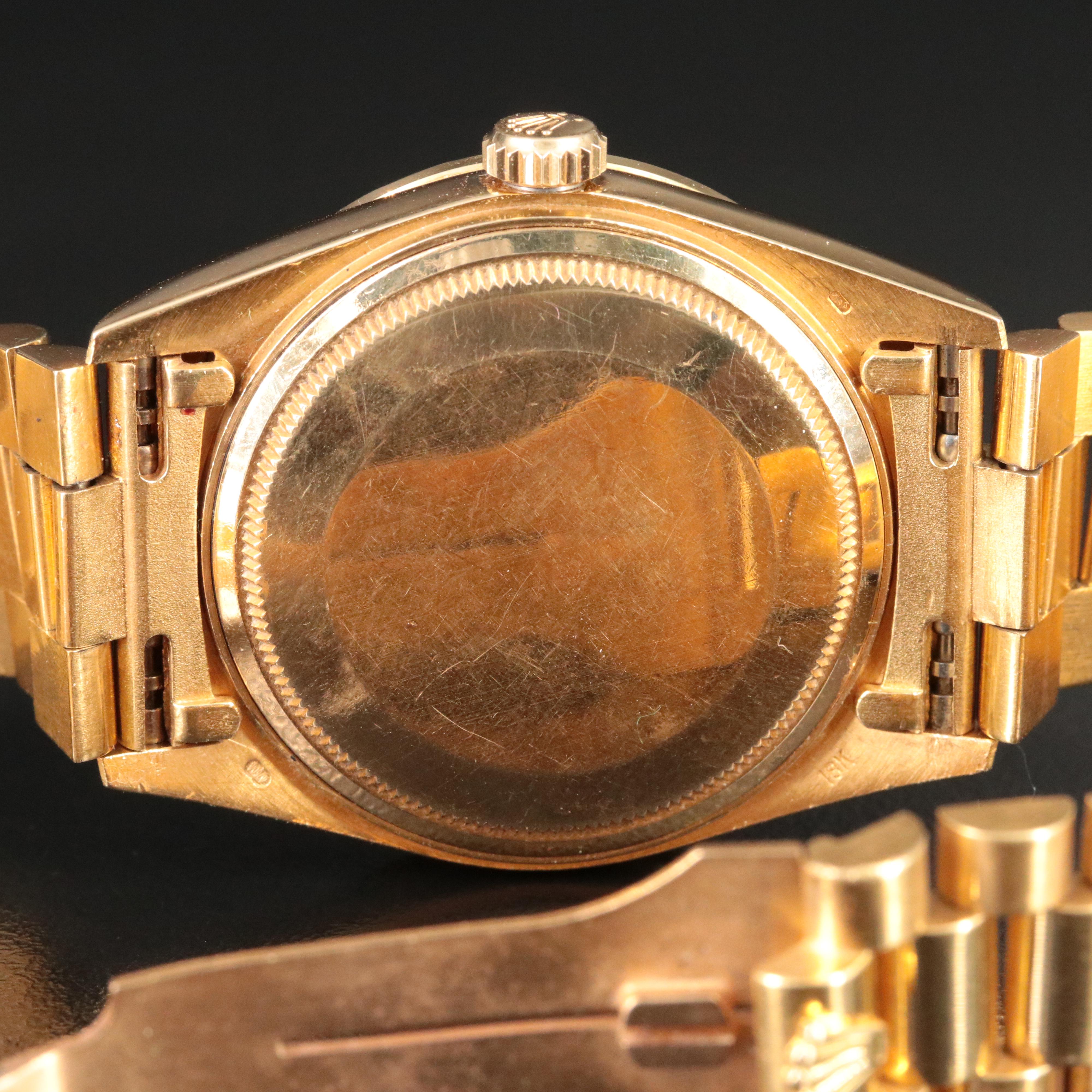 1985 Rolex Day Date Custom Diamond Dial and Bezel President Band Watch