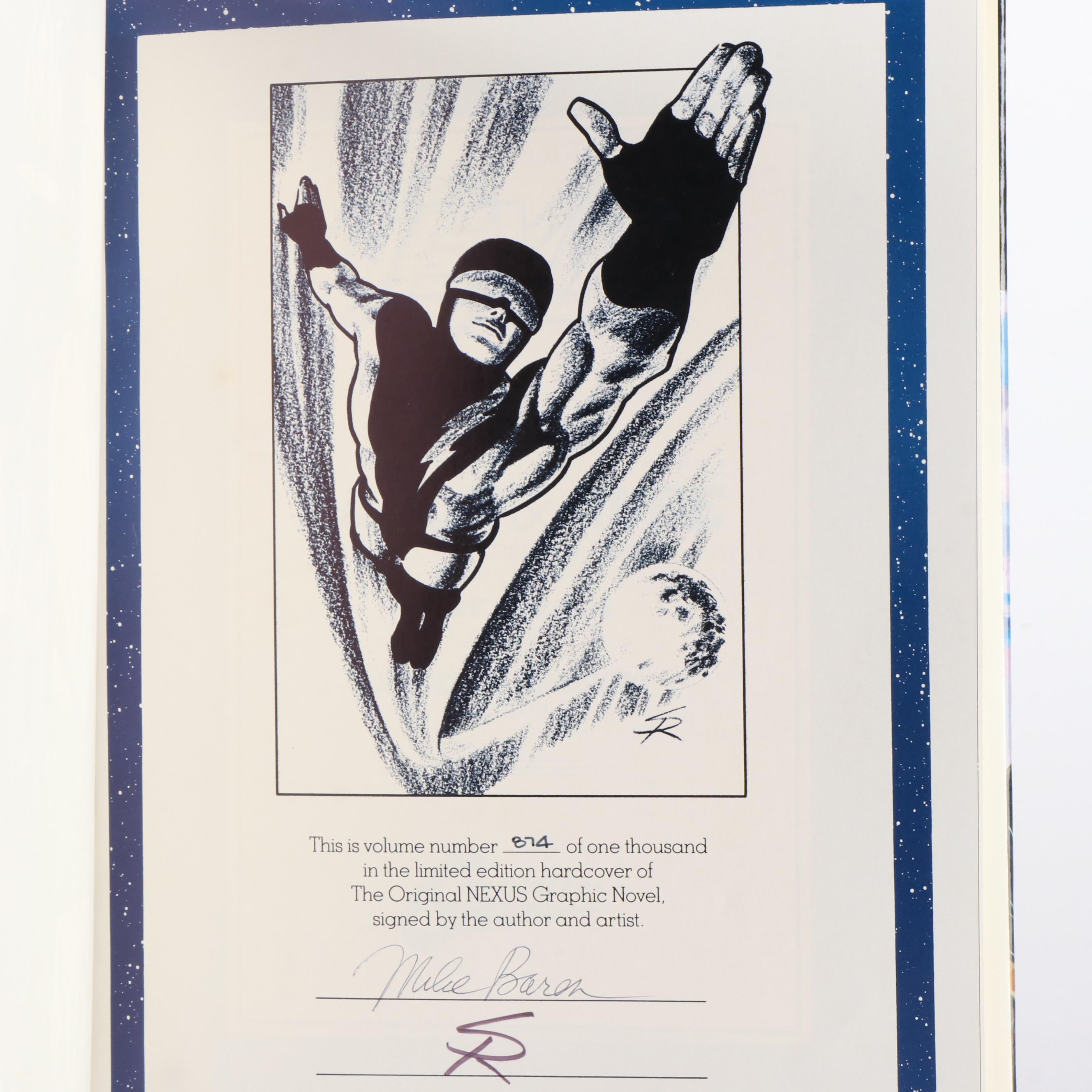 Mark Baron and Steve Rude Signed "The Orginal Nexus" Graphic Novel