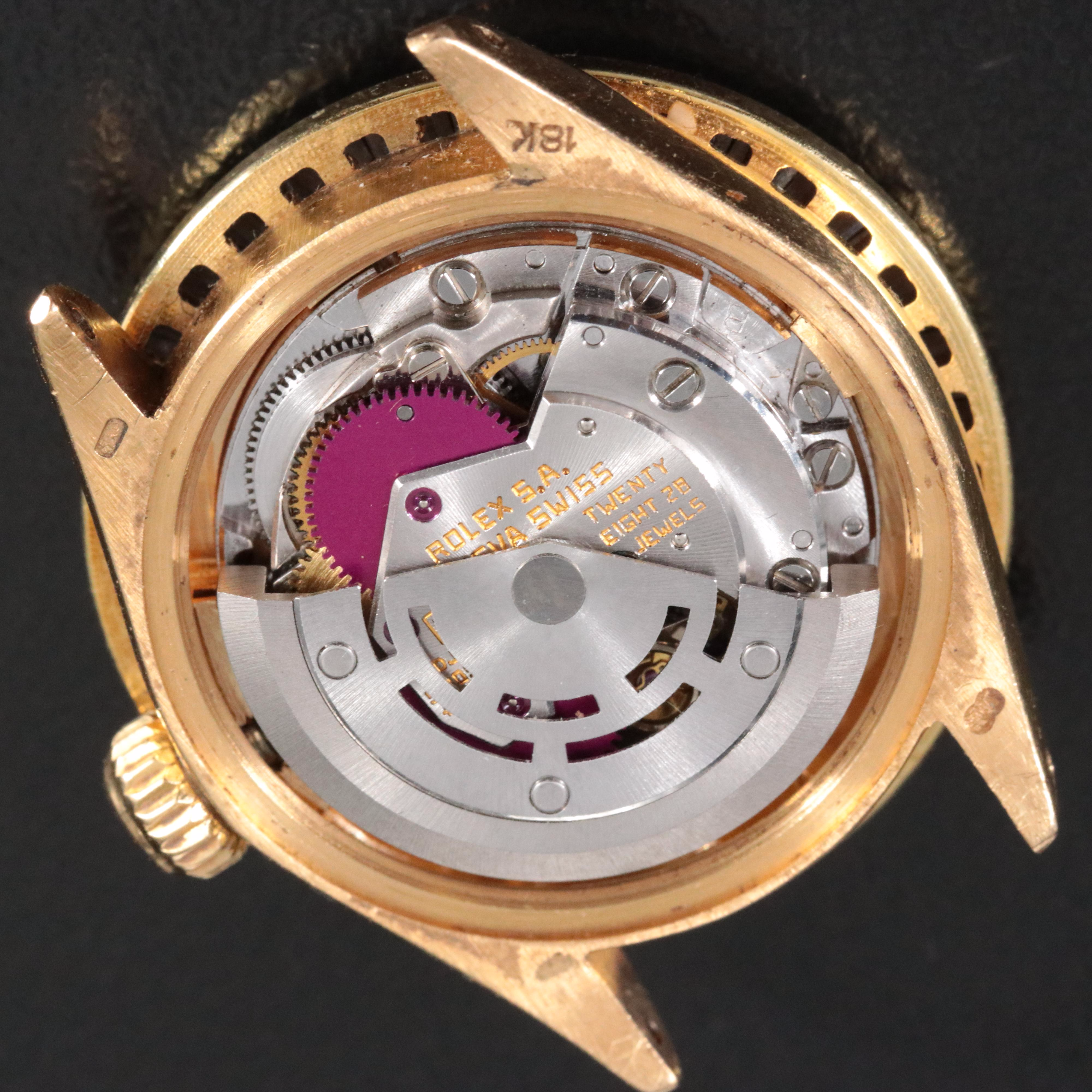 1974 Rolex Custom Diamond Dial and Bezel Datejust Watch