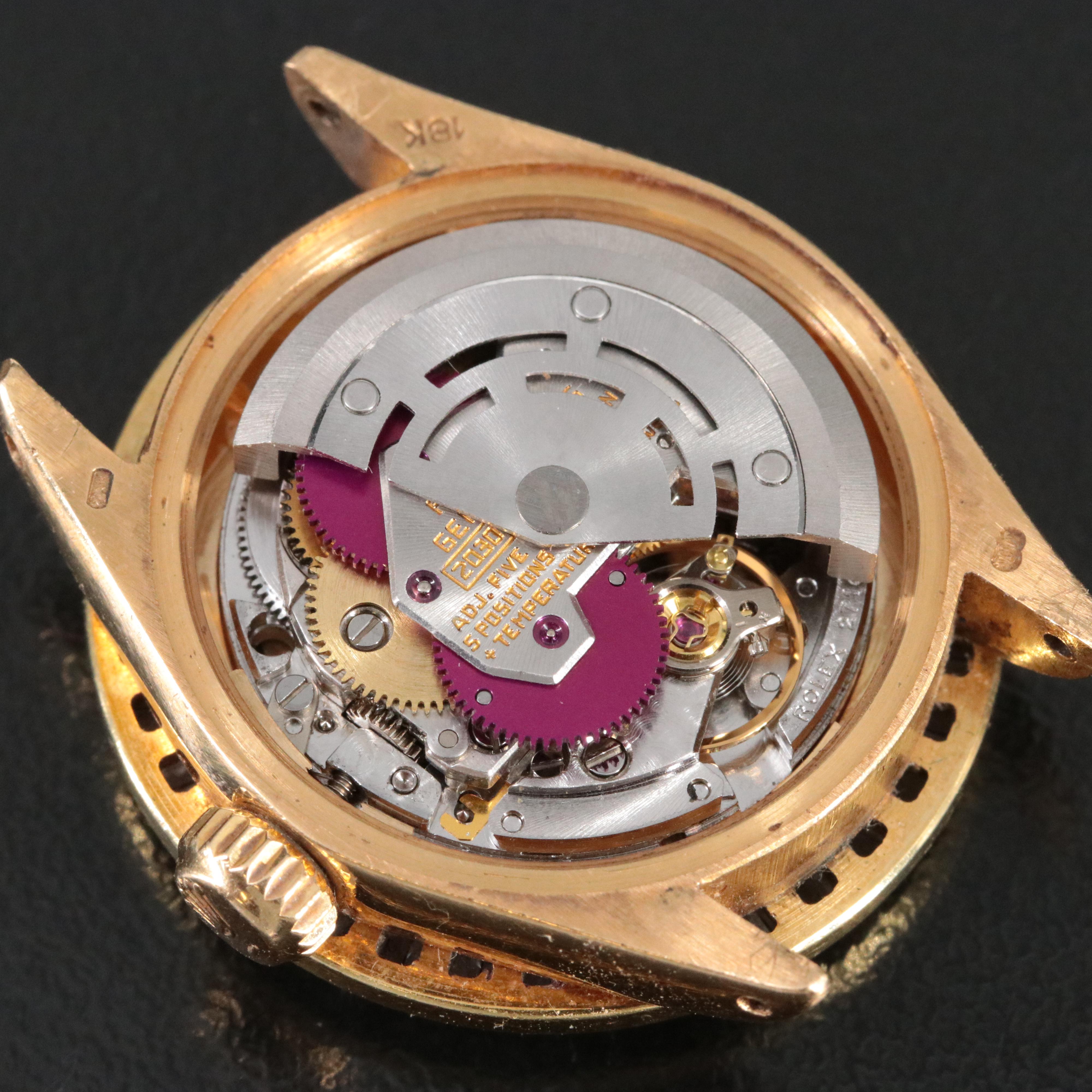 1974 Rolex Custom Diamond Dial and Bezel Datejust Watch