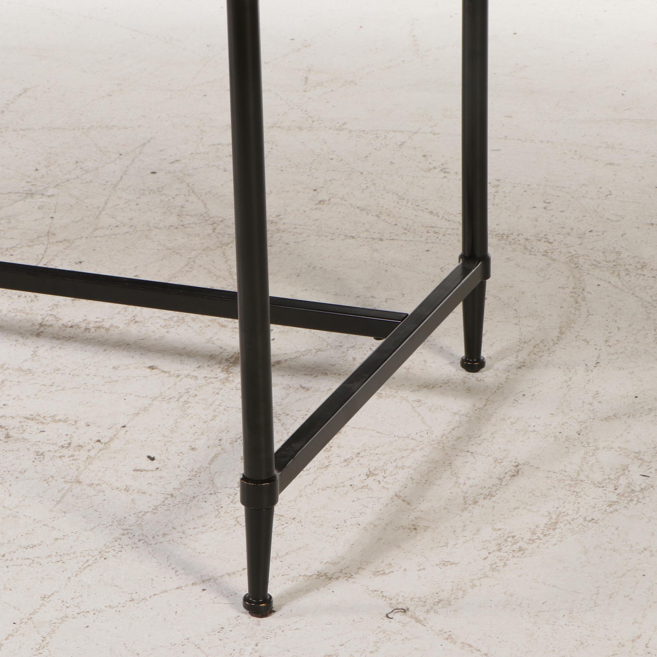 Pottery Barn "Juno" Industrial Style Pine and Metal Desk, 2019