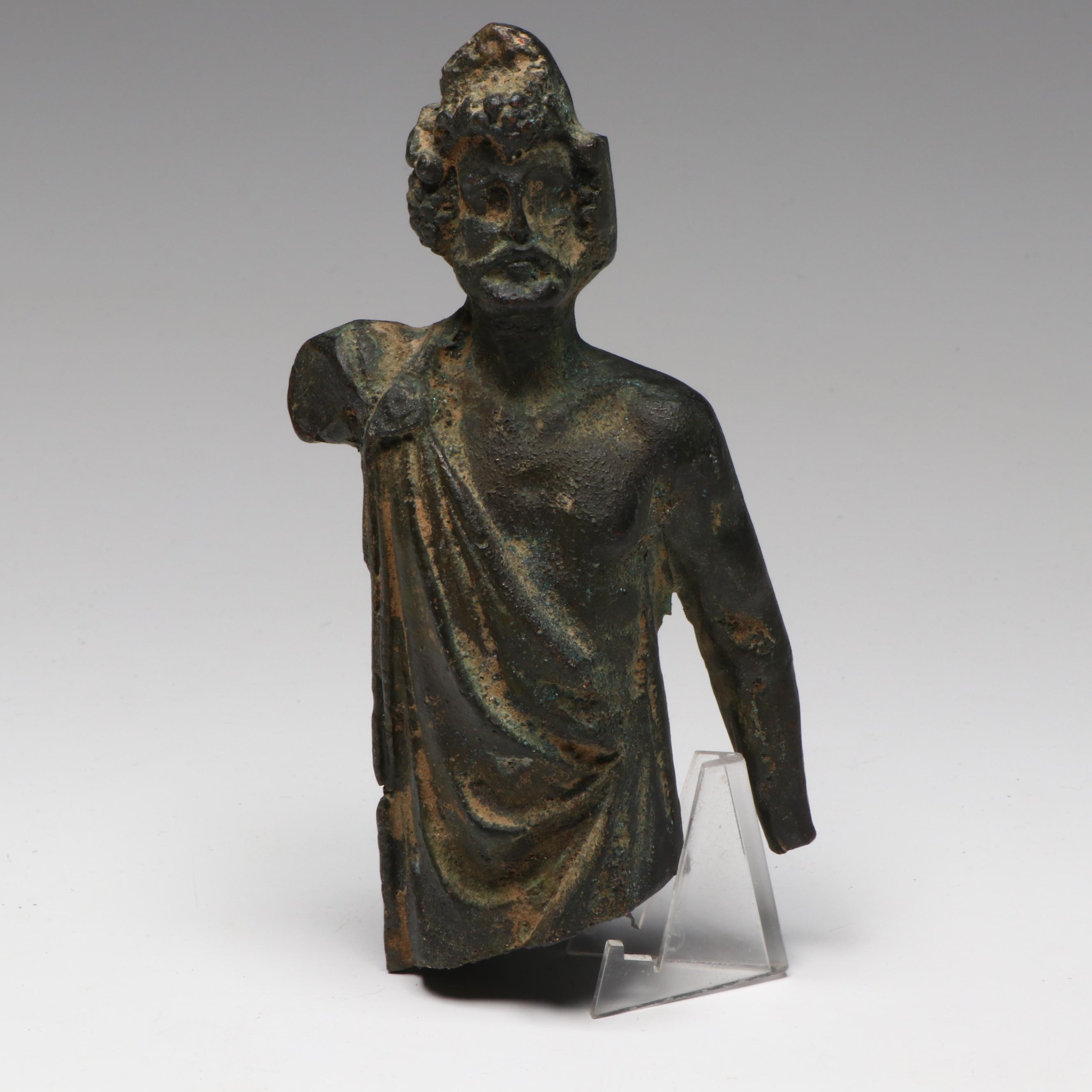 Antique Grand Tour Bronze Bust, 19th Century