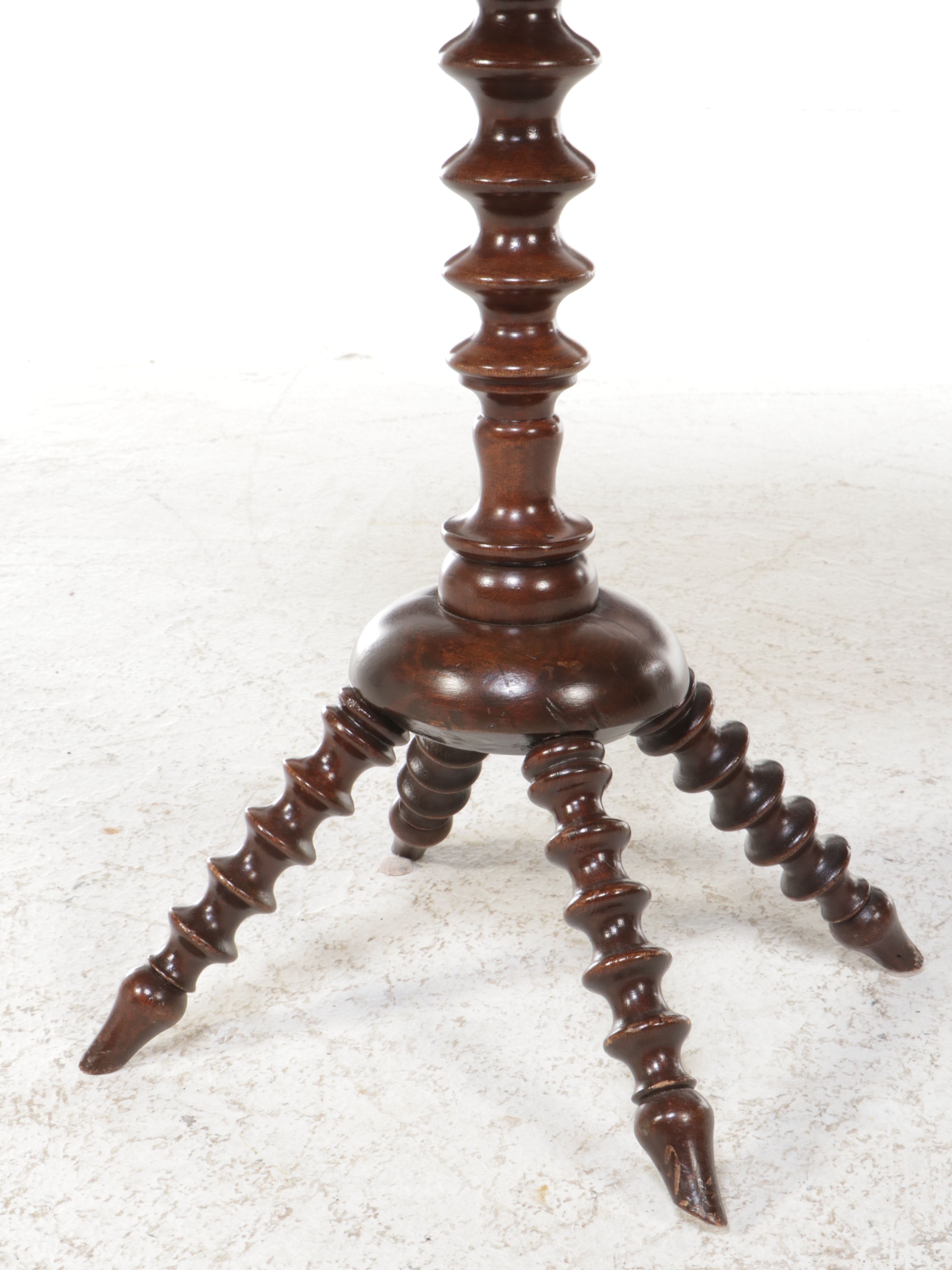 Victorian Bobbin-Turned Wood Stand, 19th Century