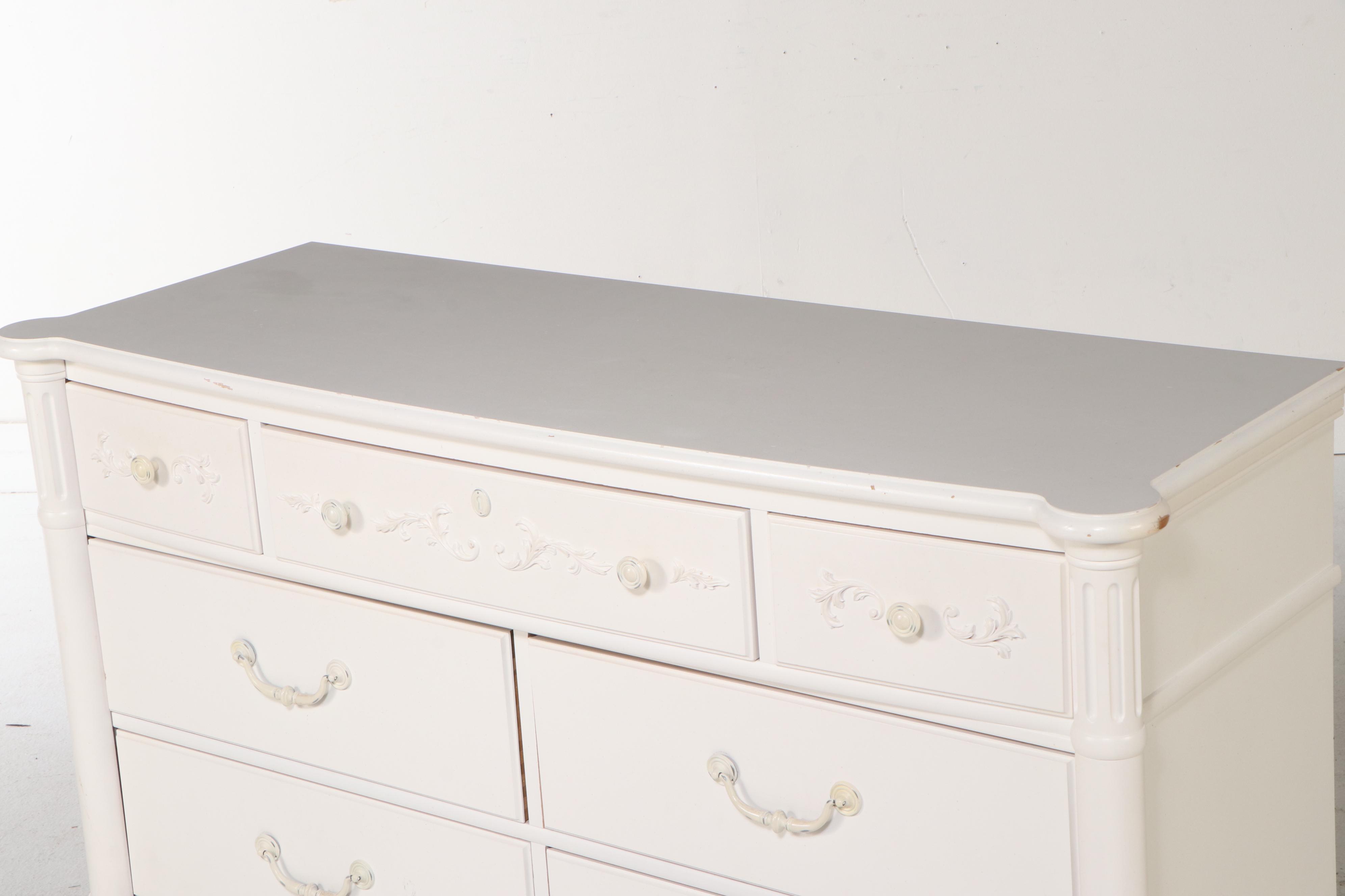 Young America by Stanley Furniture White-Painted Wood Chest of Drawers