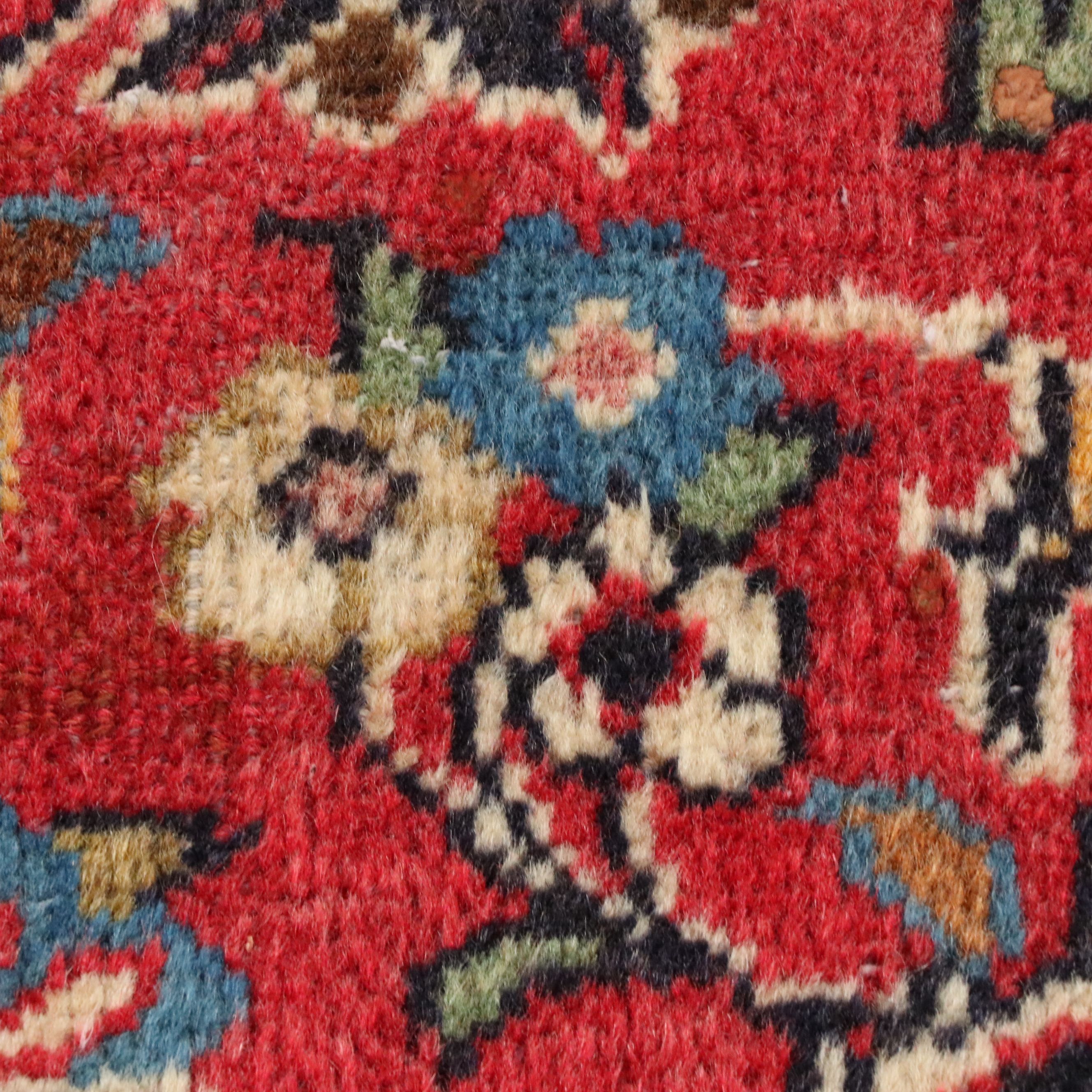 3'3 x 4'3 Hand-Knotted Persian Kashan Accent Rug