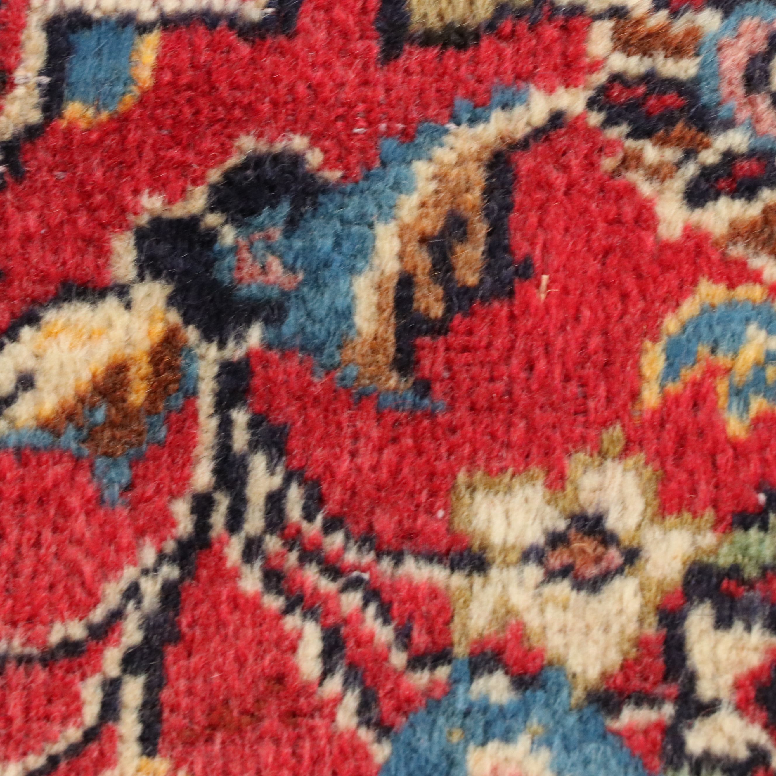 3'3 x 4'3 Hand-Knotted Persian Kashan Accent Rug