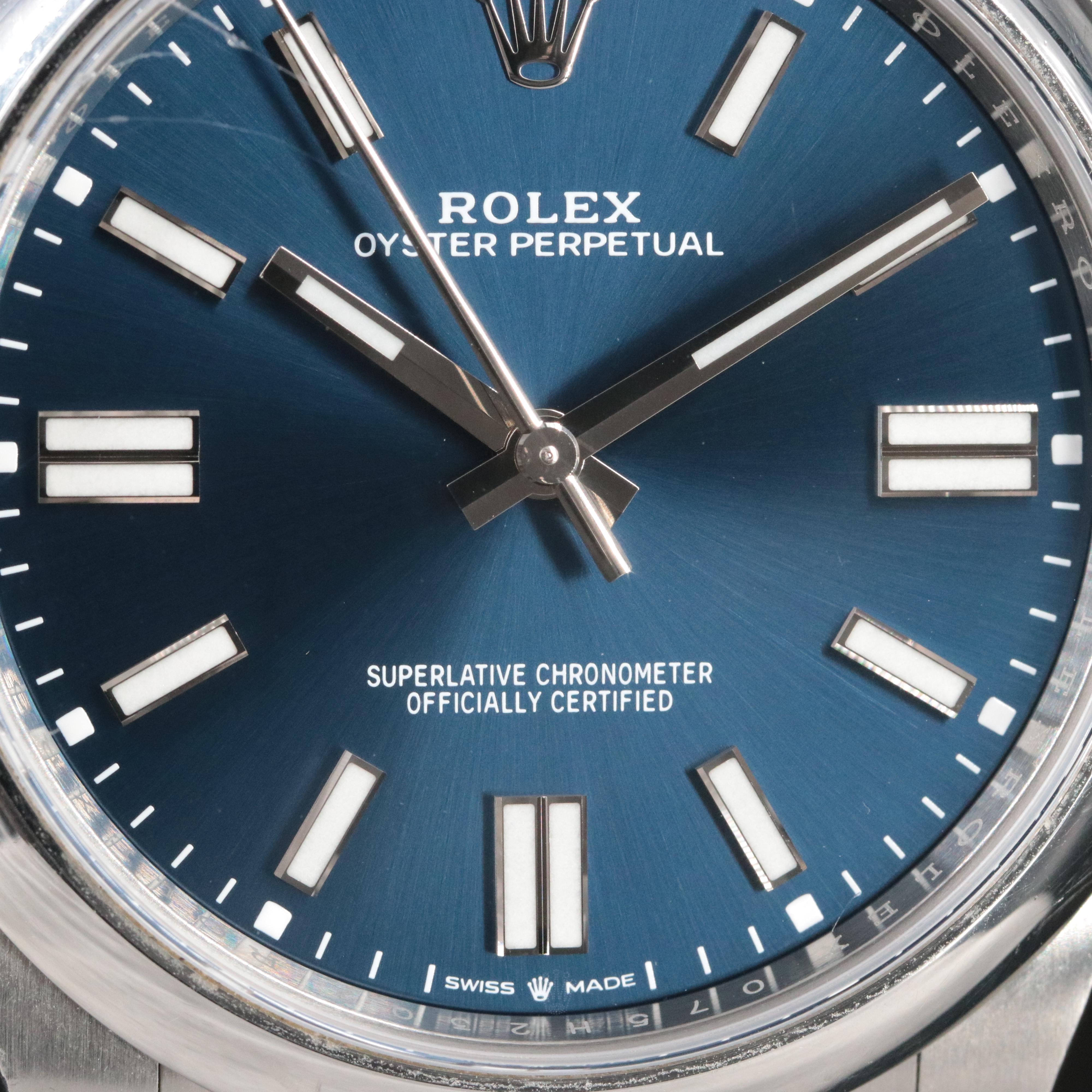 2020 Rolex Oyster Perpetual 41 mm Model 124300 Watch