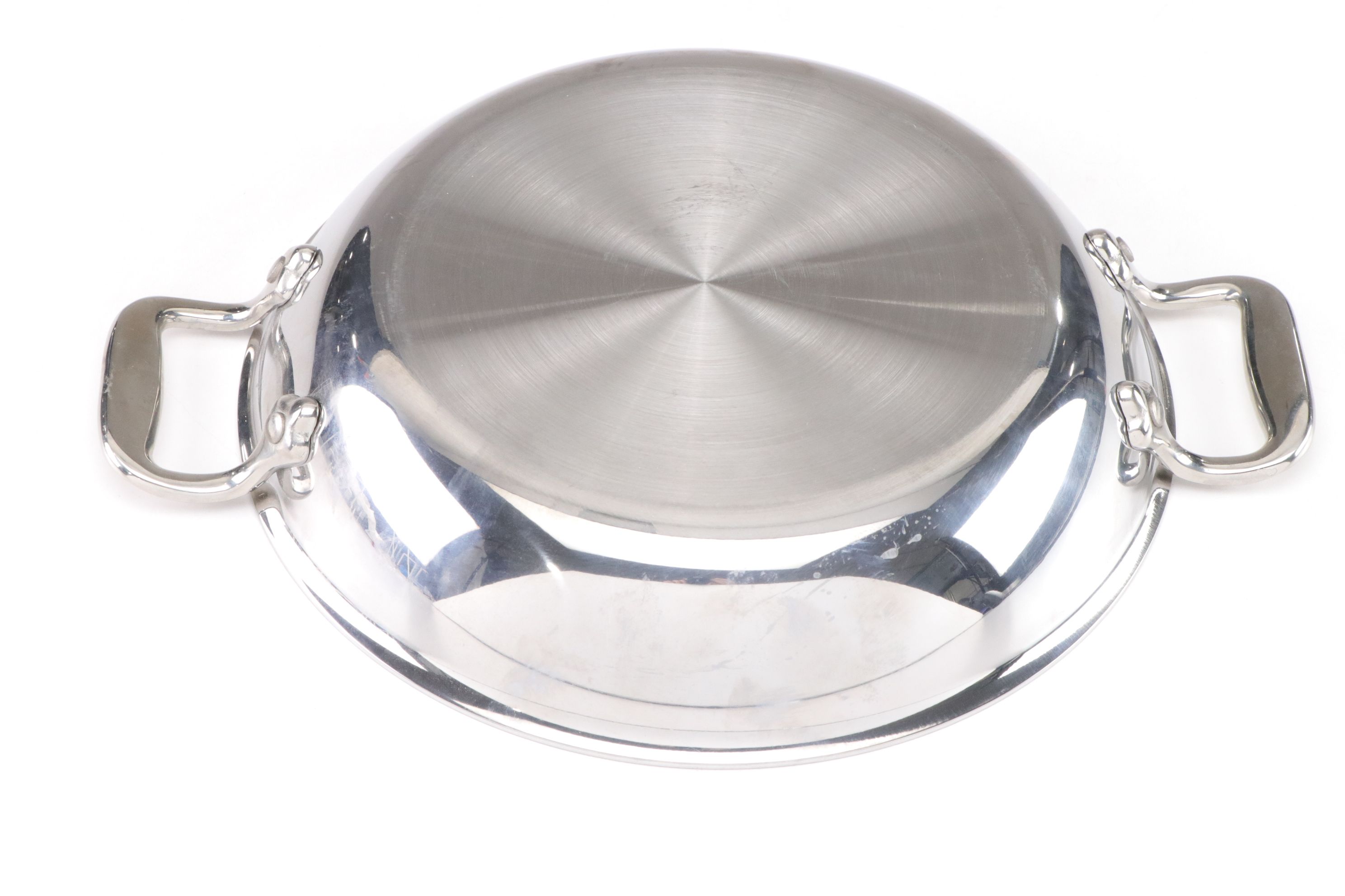 All-Clad Stainless Steel Chef's Pan, Frying Basket, and Nonstick Square Grill