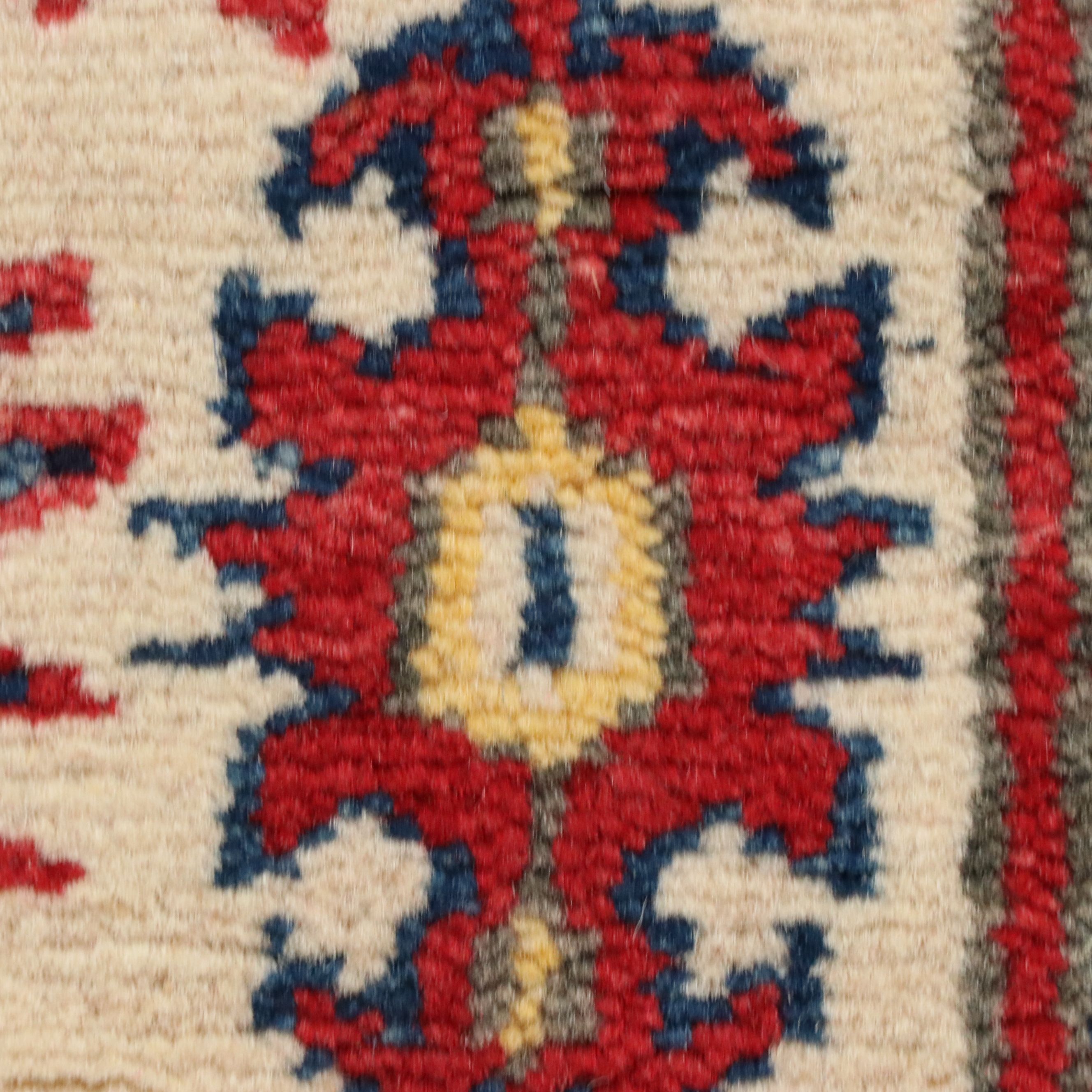 2'10 x 8'1 Hand-Knotted Pakistani Kazak Carpet Runner