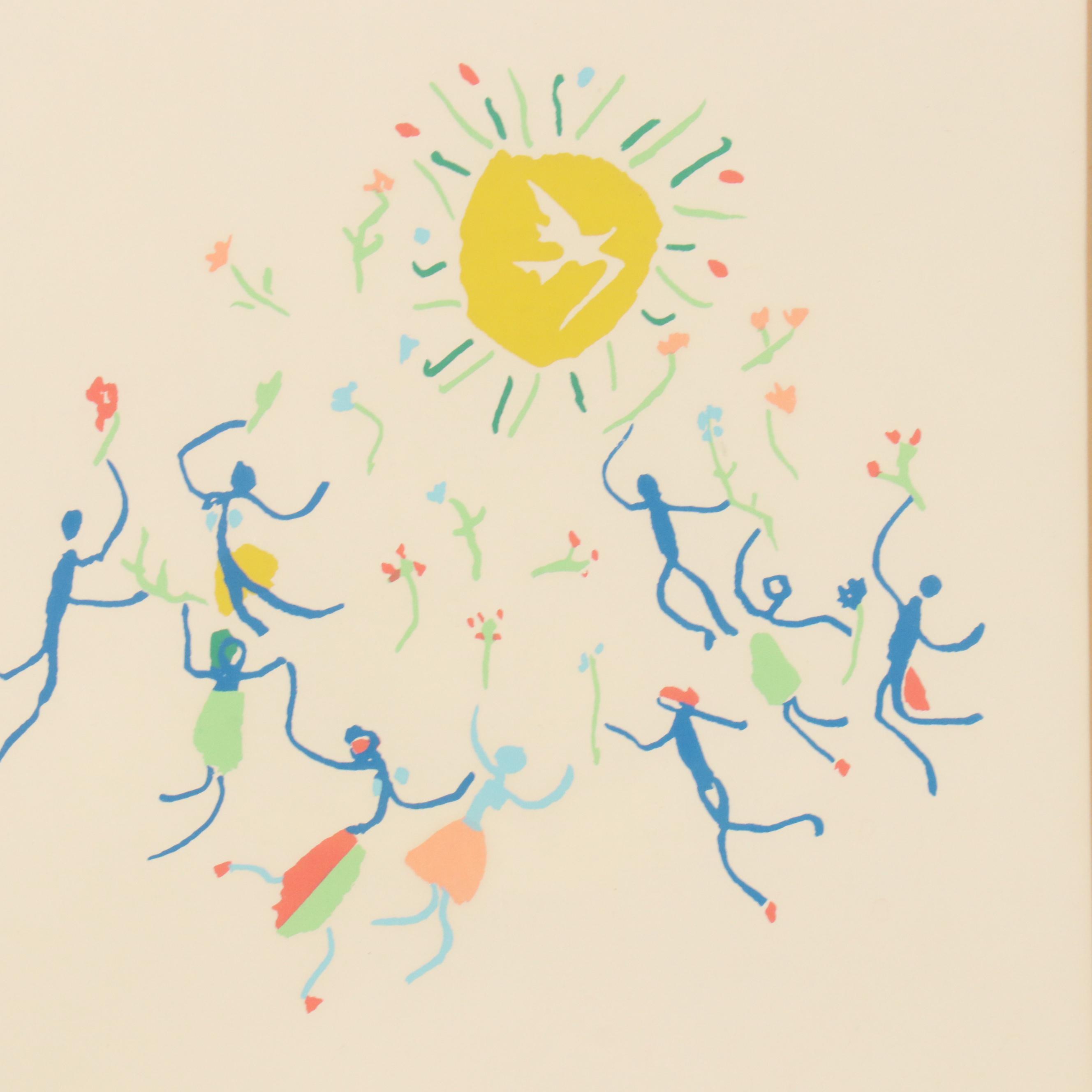 Serigraph After Pablo Picasso "La ronde de la jeunesse au soleil"