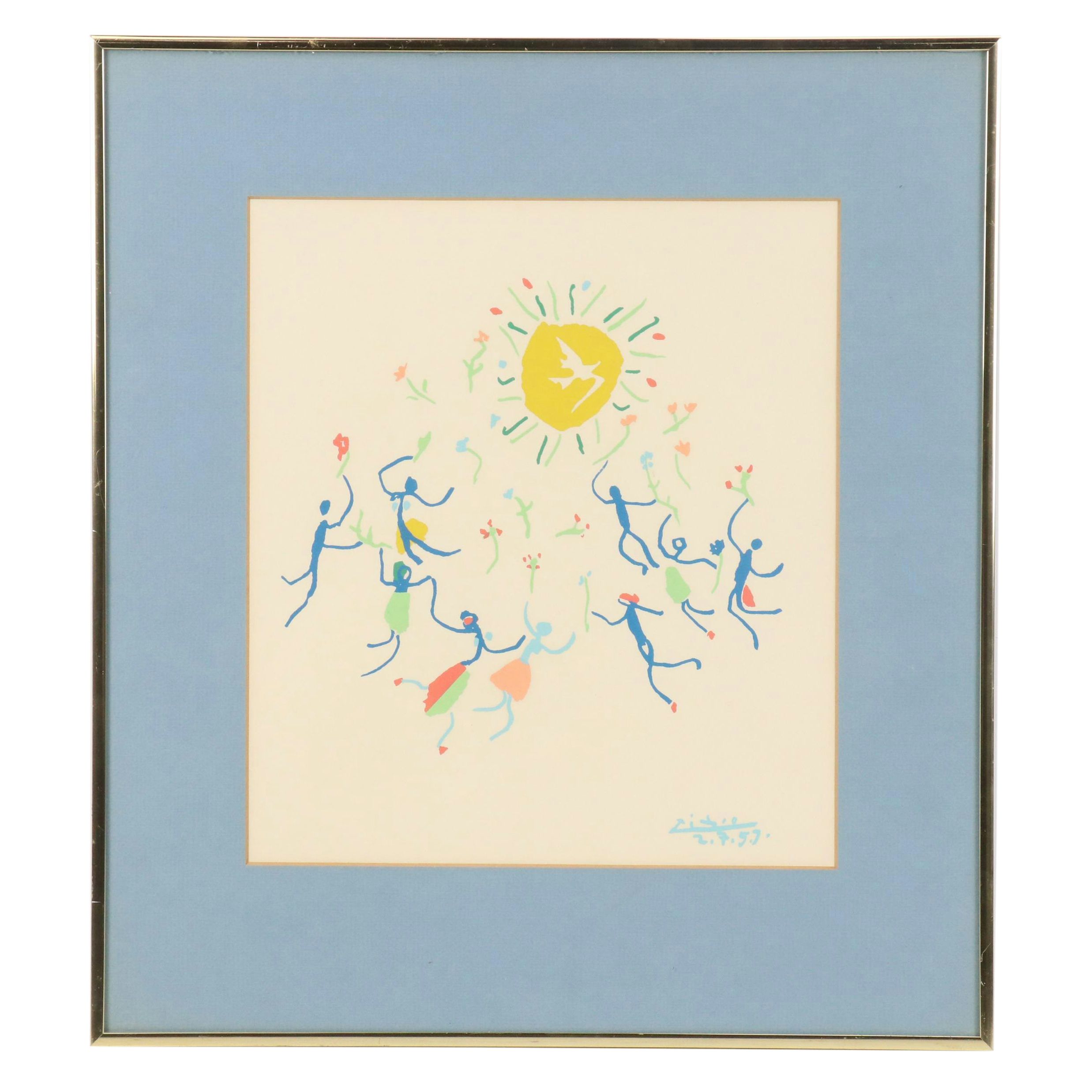 Serigraph After Pablo Picasso "La ronde de la jeunesse au soleil"