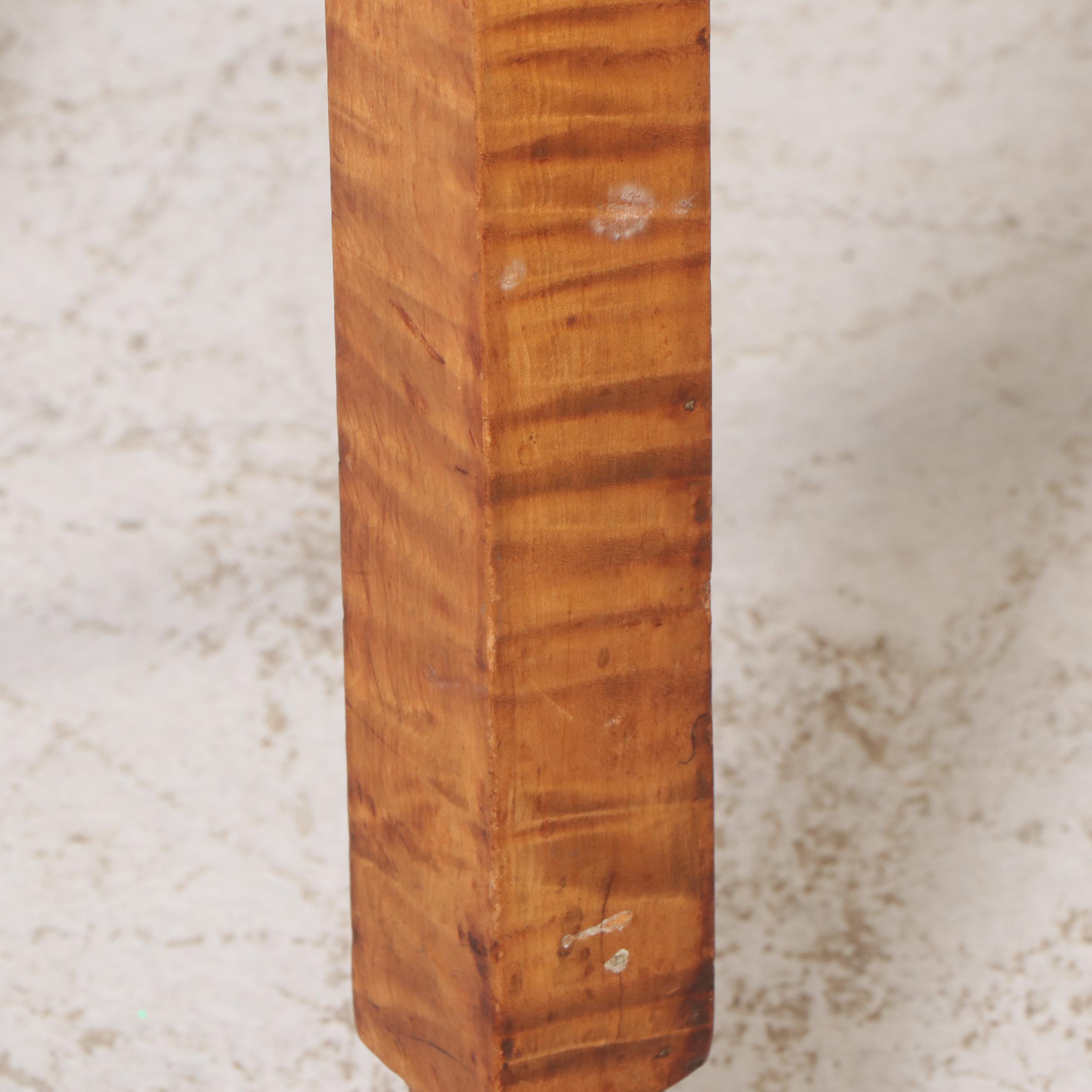 American Tiger Maple Drop-Leaf Dining Table, 19th Century