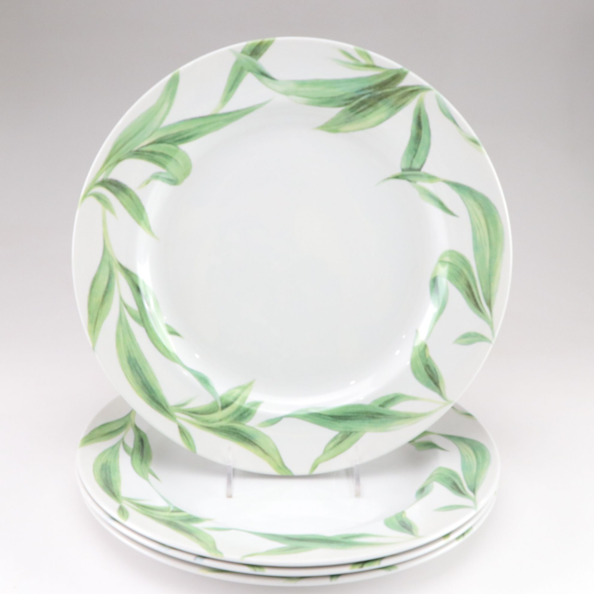 Spode for Williams-Sonoma "English Floral" Chop & Salad Plates for Four Diners