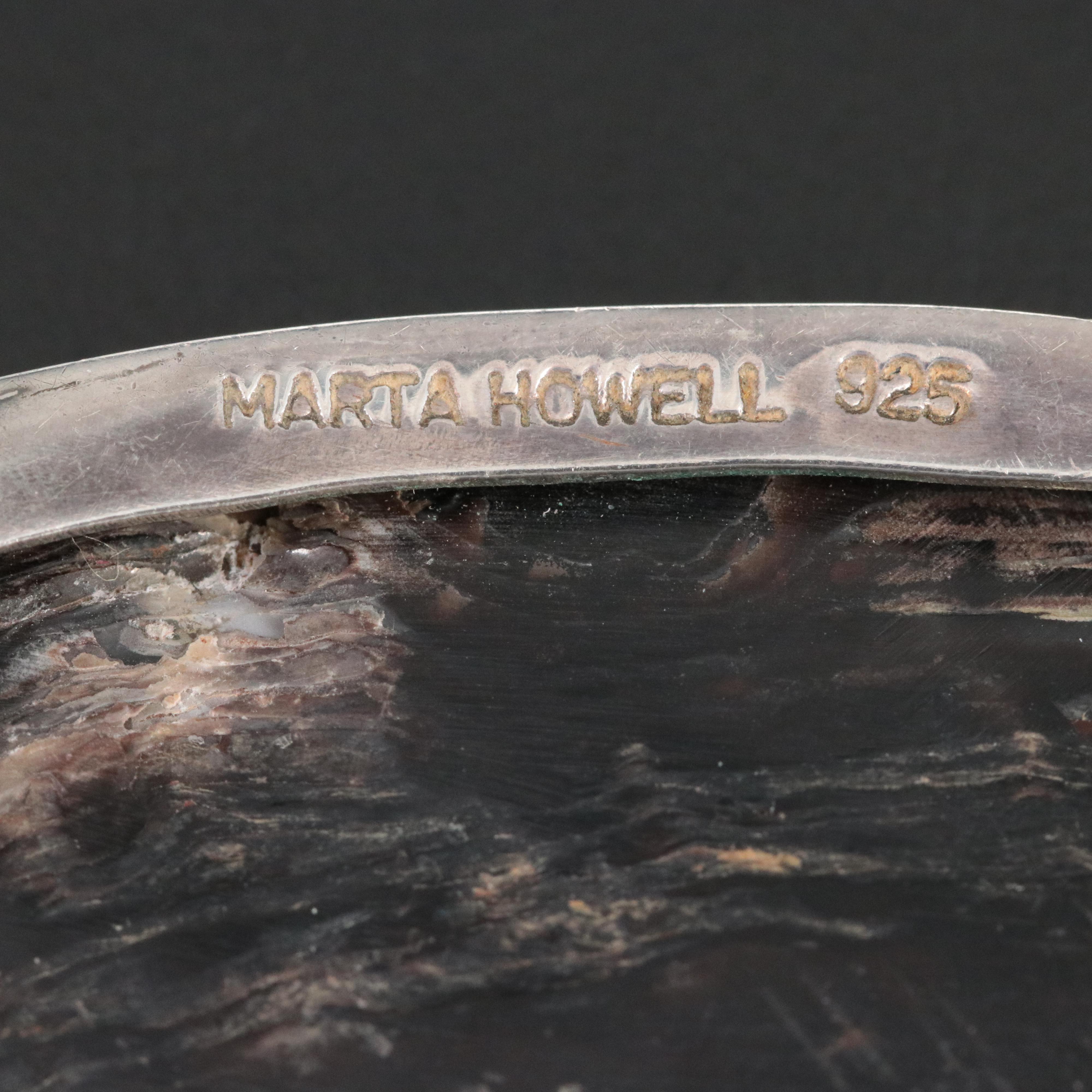 Marta Howell Sterling Mother-of-Pearl and Citrine Pendant