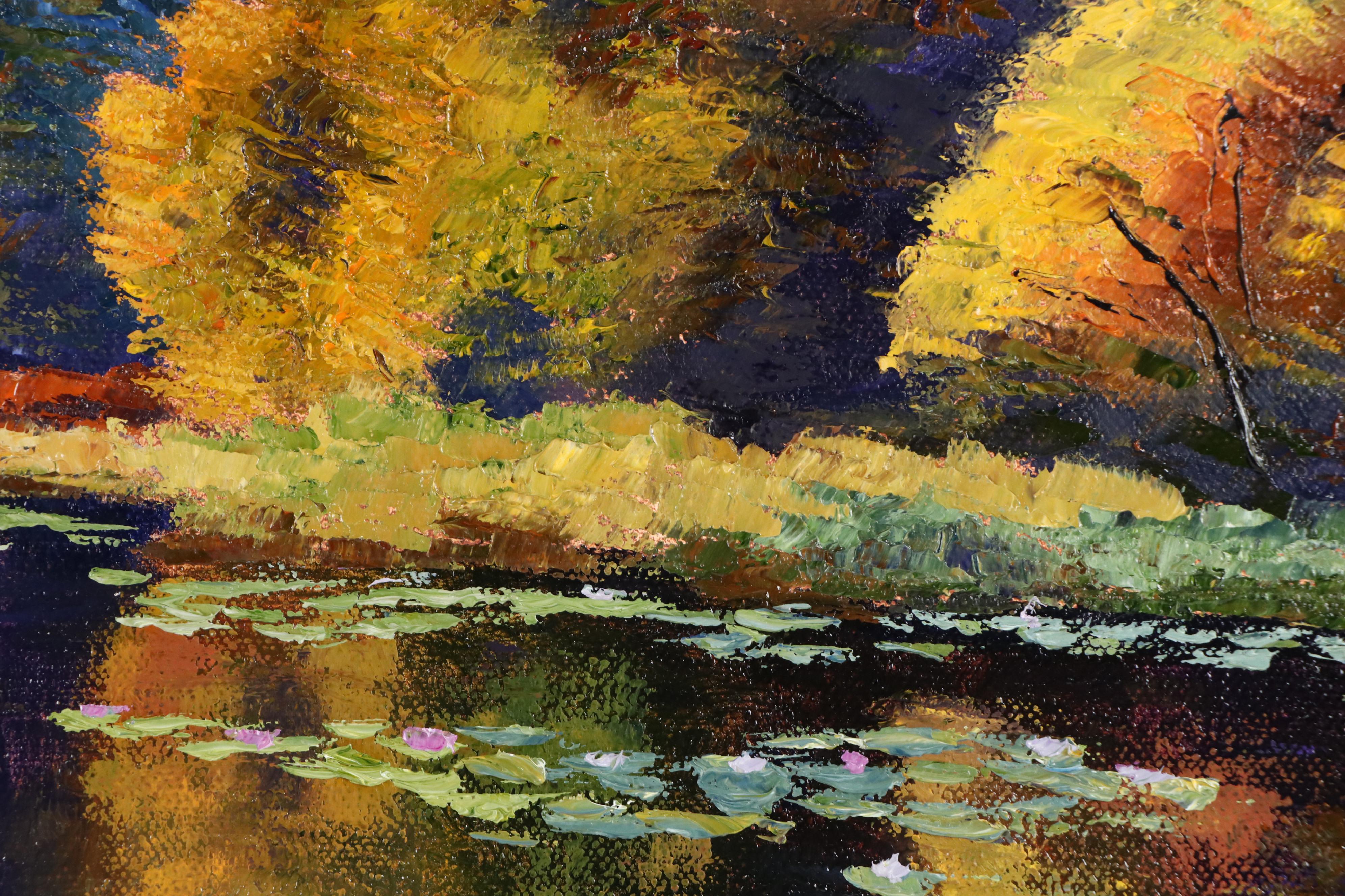 James Baldoumas Landscape Oil Painting "Pond View," 2025