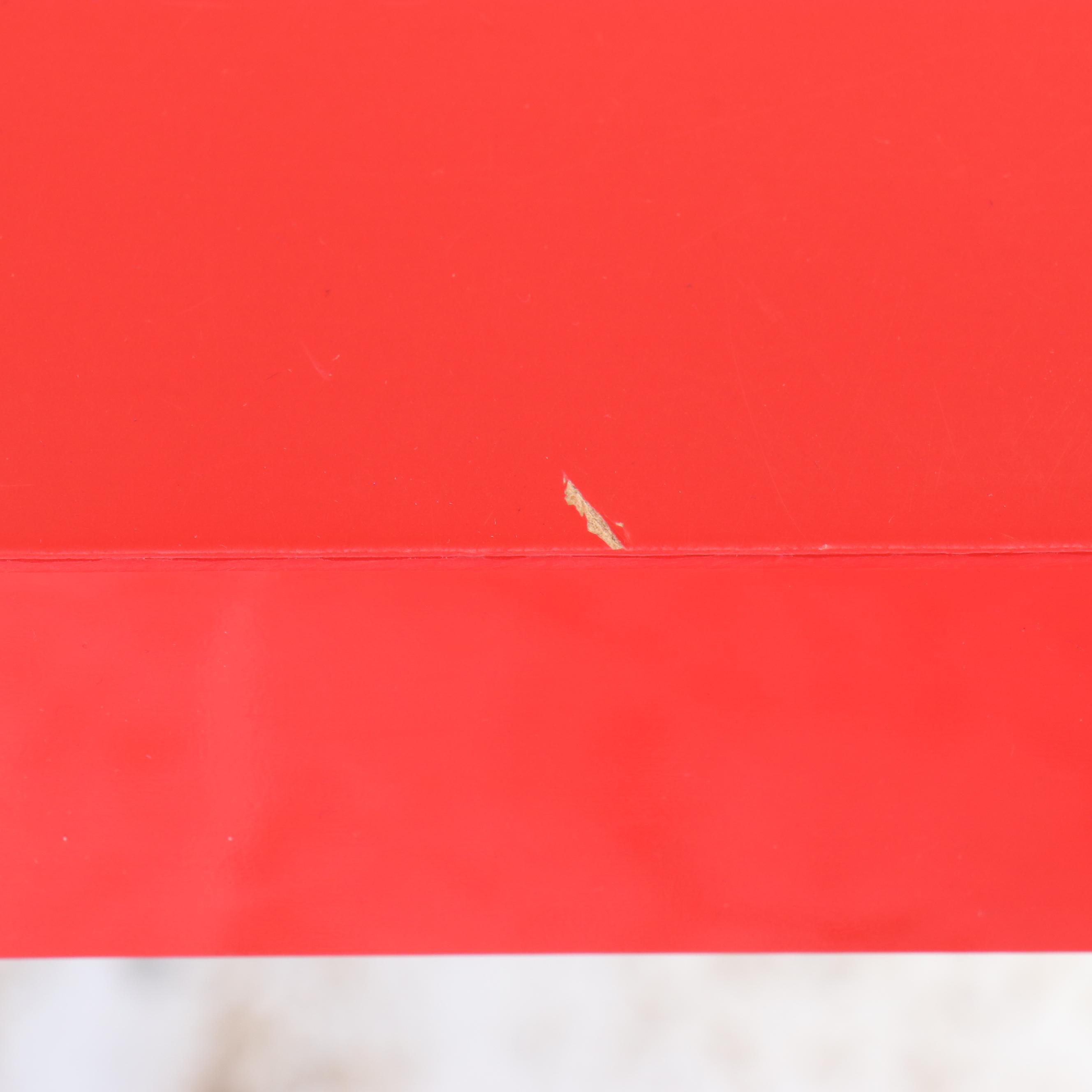 IKEA "Lack" Table with Cube Storage Shelf