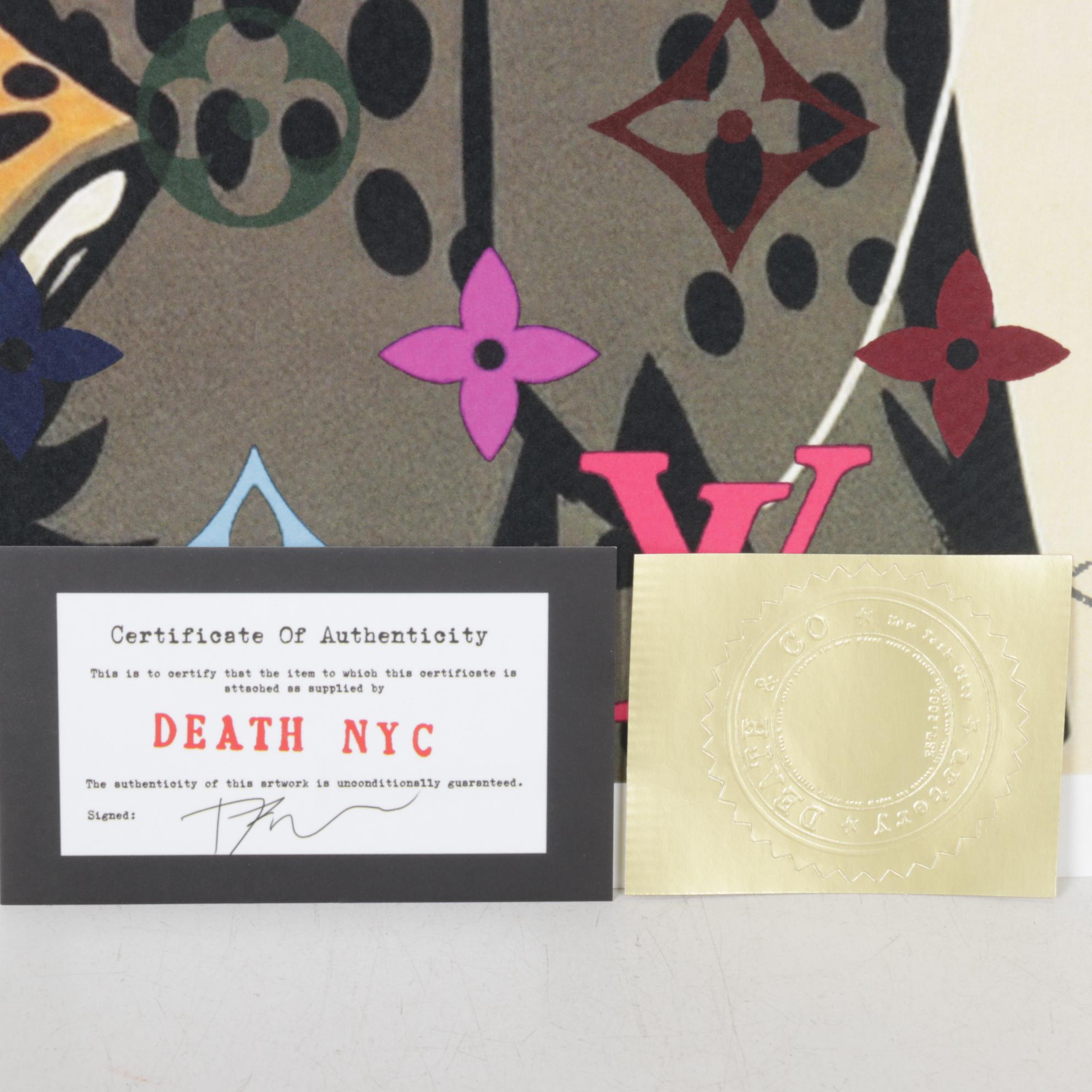 Death NYC Pop Art Homage to Gucci and Louis Vuitton Cheetah, 2025