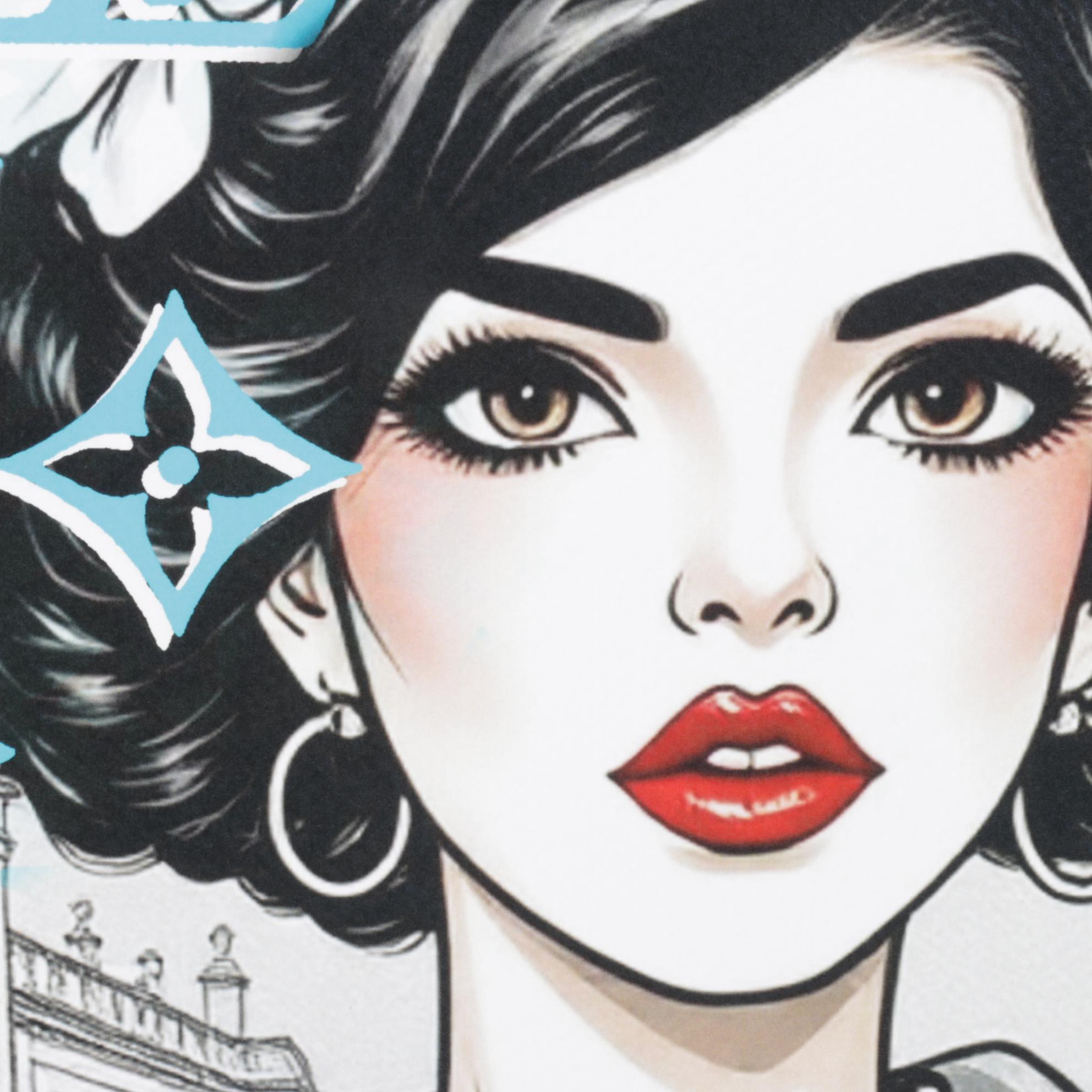 Death NYC Pop Art Digital Graphic Print Featuring Louis Vuitton & Chanel, 2025