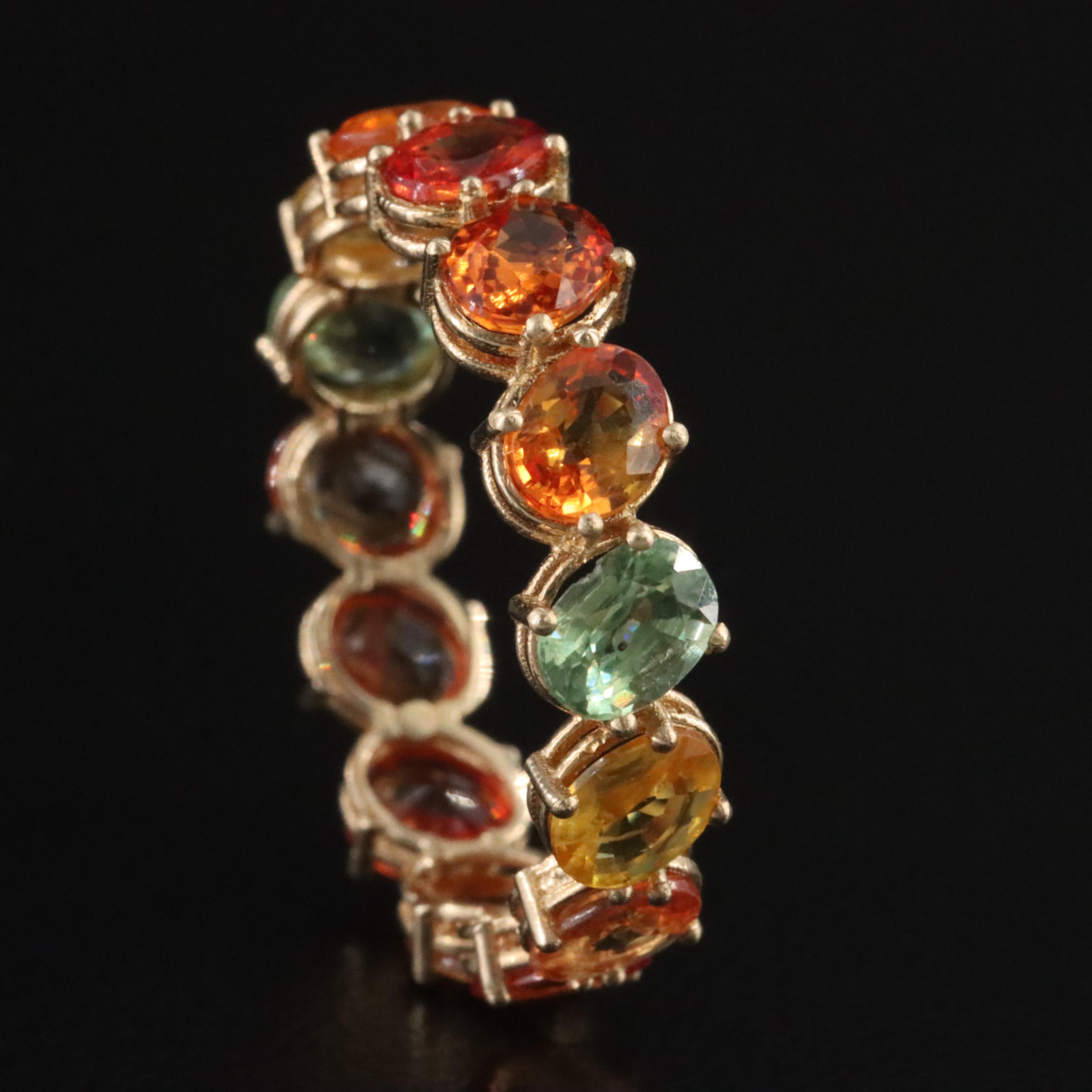 14K Sapphire Eternity Band