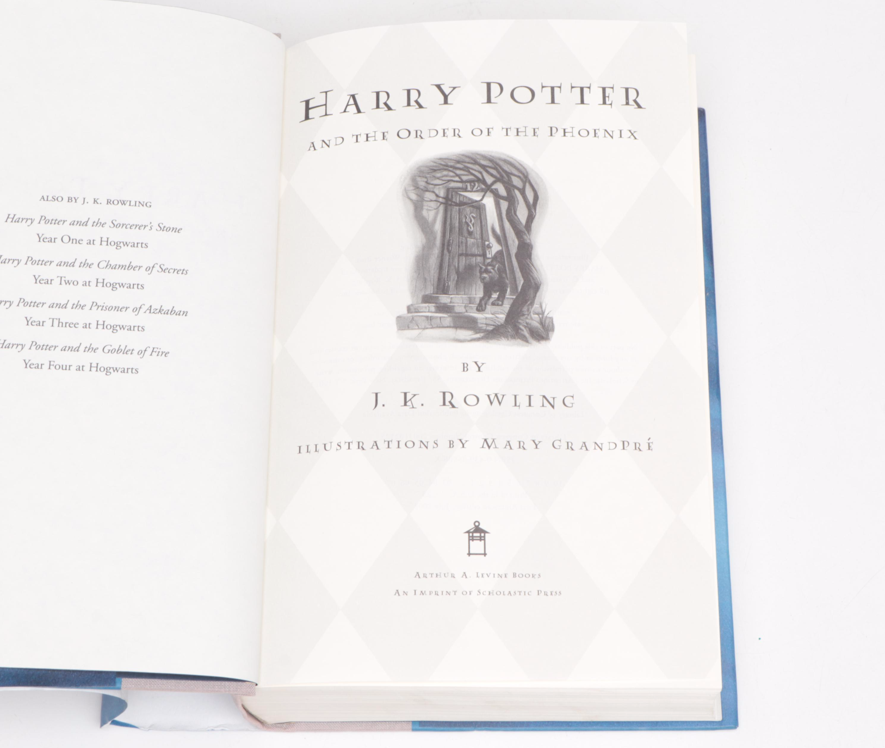 First American Edition "Harry Potter" Complete Series with "The Cursed Child"