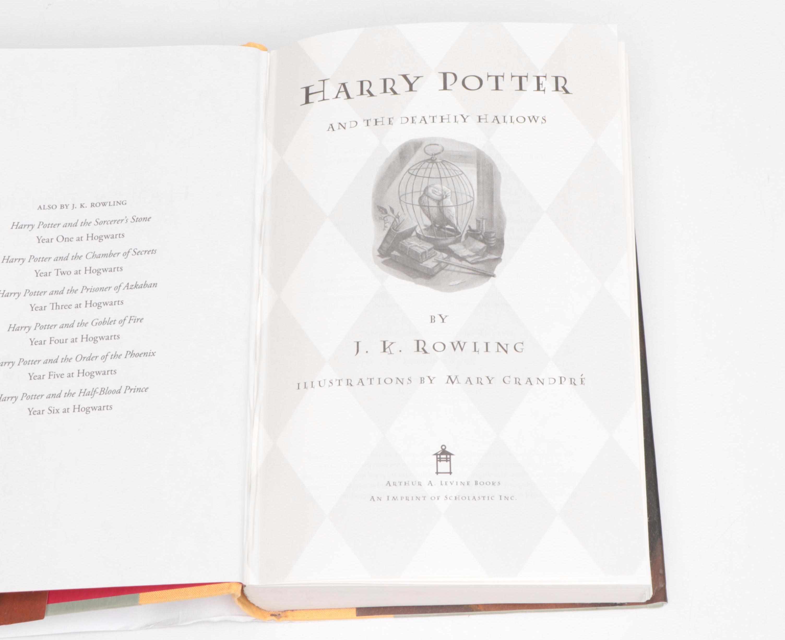 First American Edition "Harry Potter" Complete Series with "The Cursed Child"