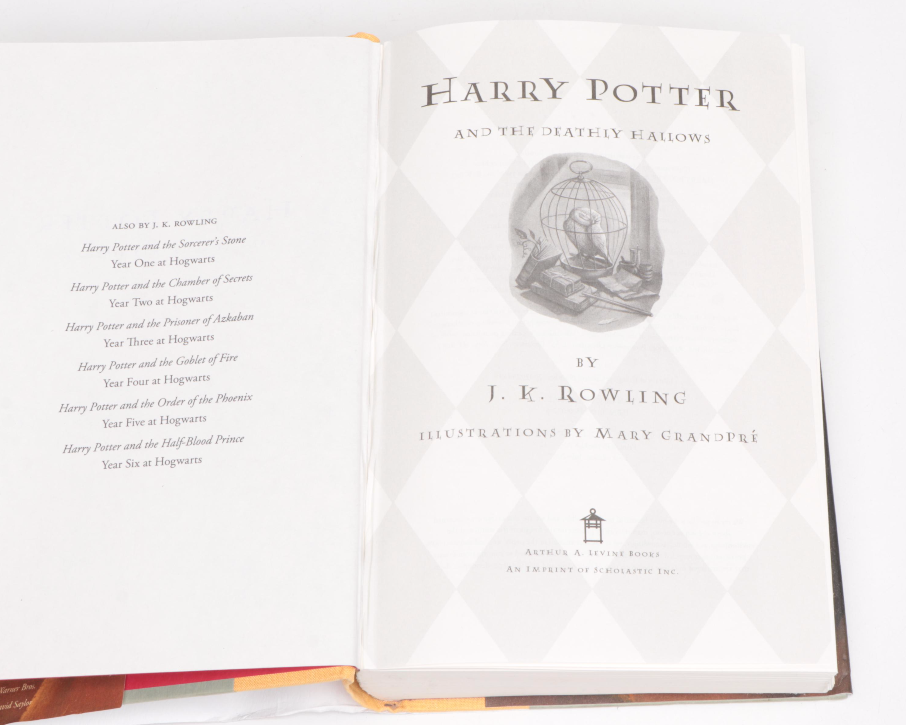 First American Edition "Harry Potter" Complete Series with "The Cursed Child"