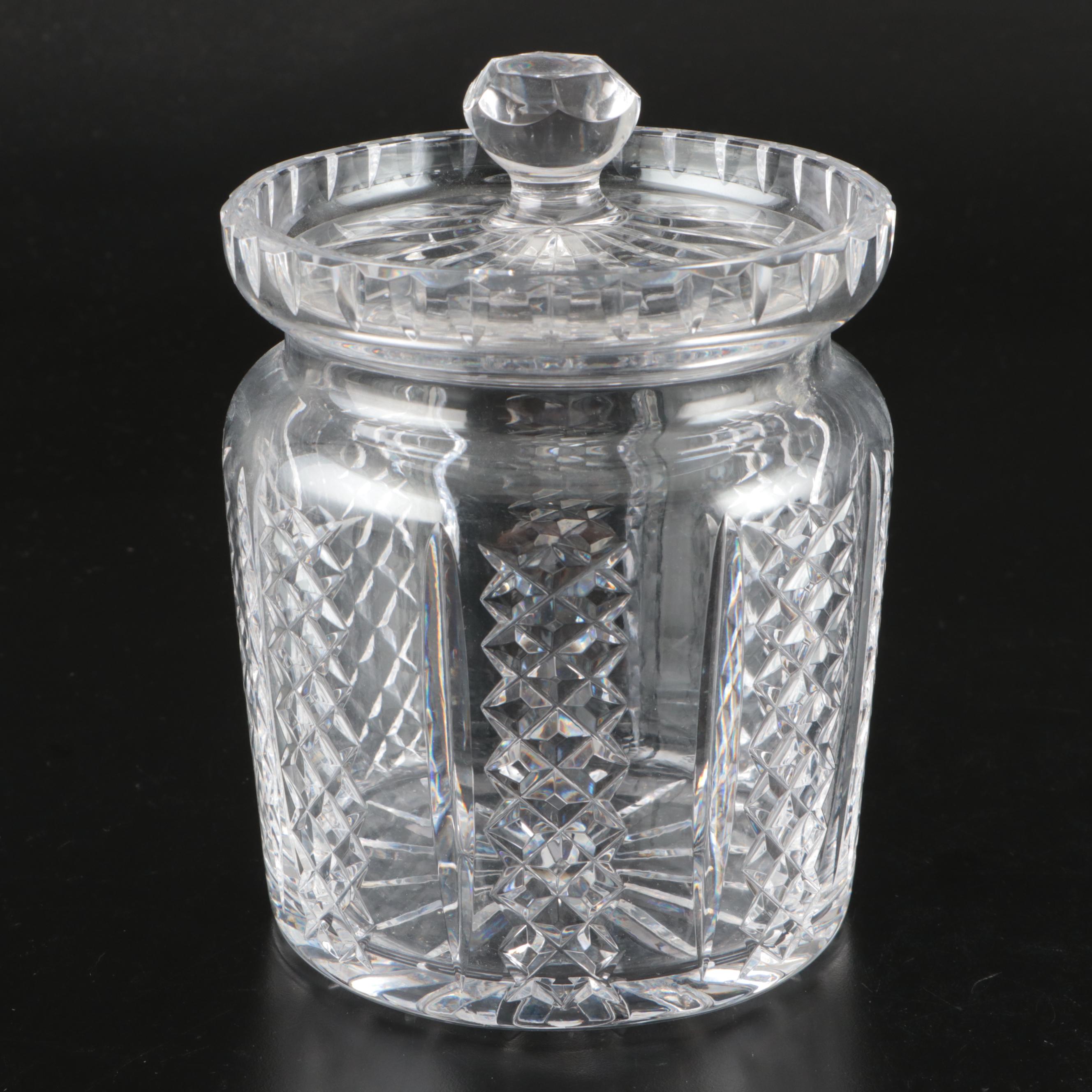 Waterford Crystal Biscuit Barrel and Lid