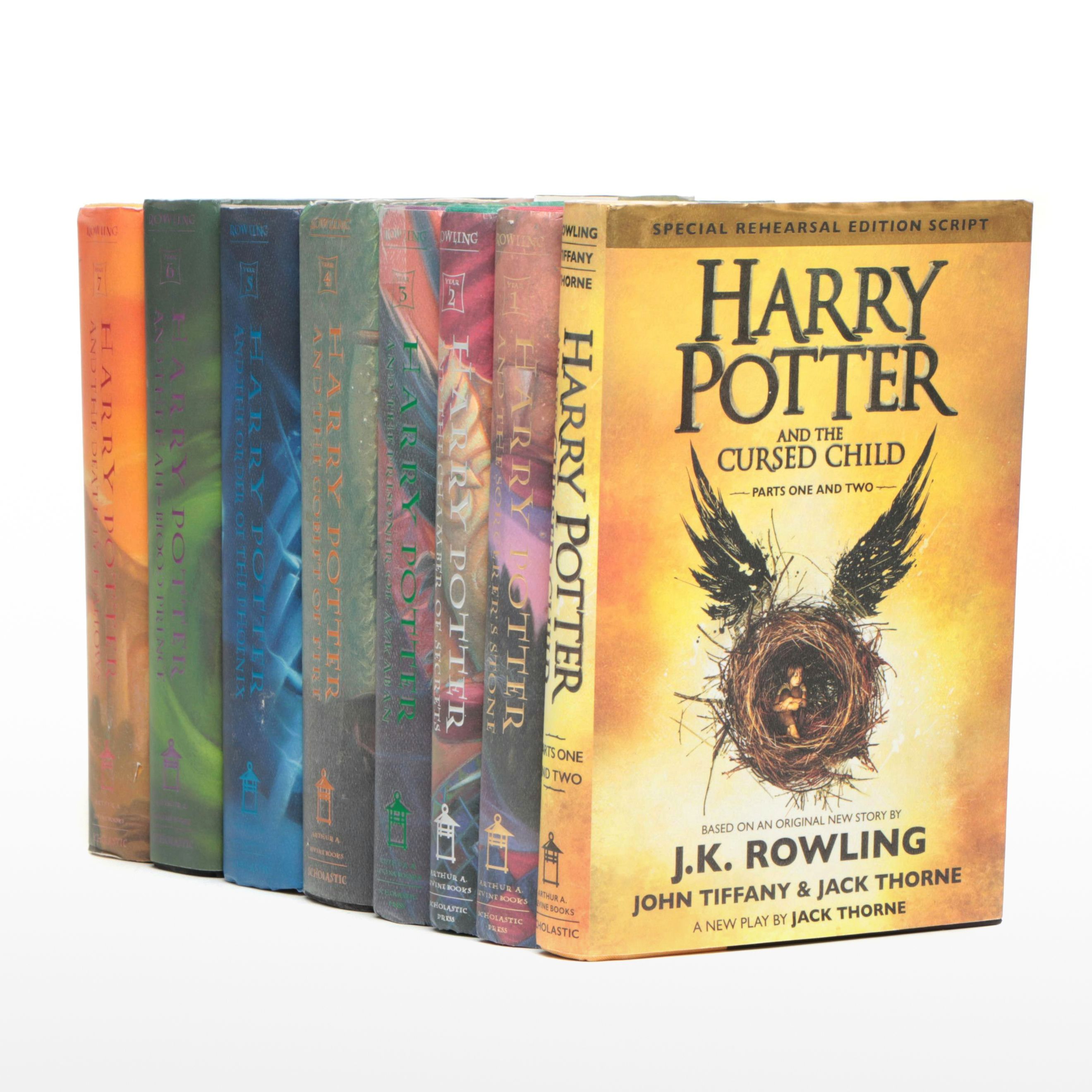 First American Edition "Harry Potter" Complete Series with "The Cursed Child"