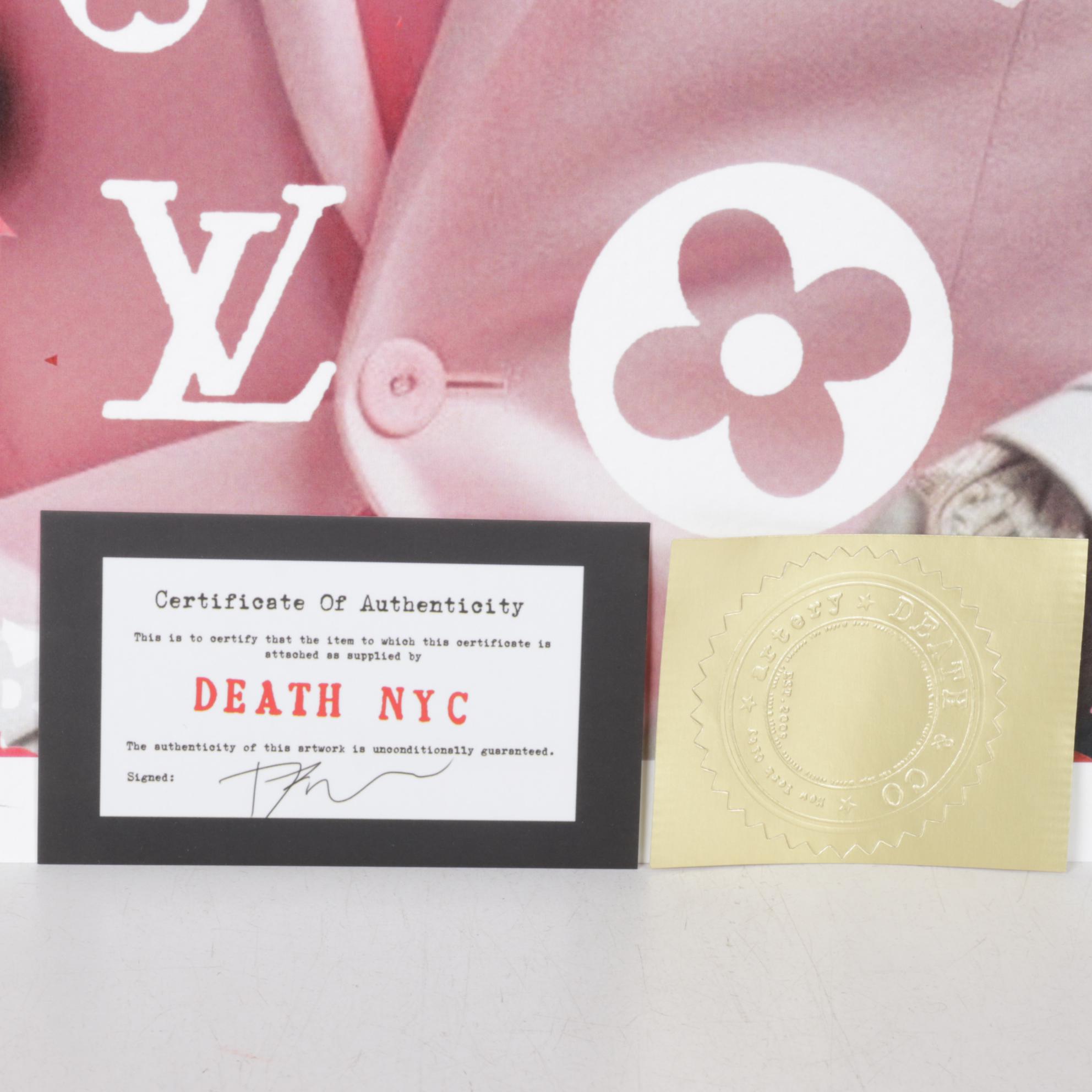 Death NYC Pop Art Digital Graphic Print Featuring Louis Vuitton & Chanel, 2025