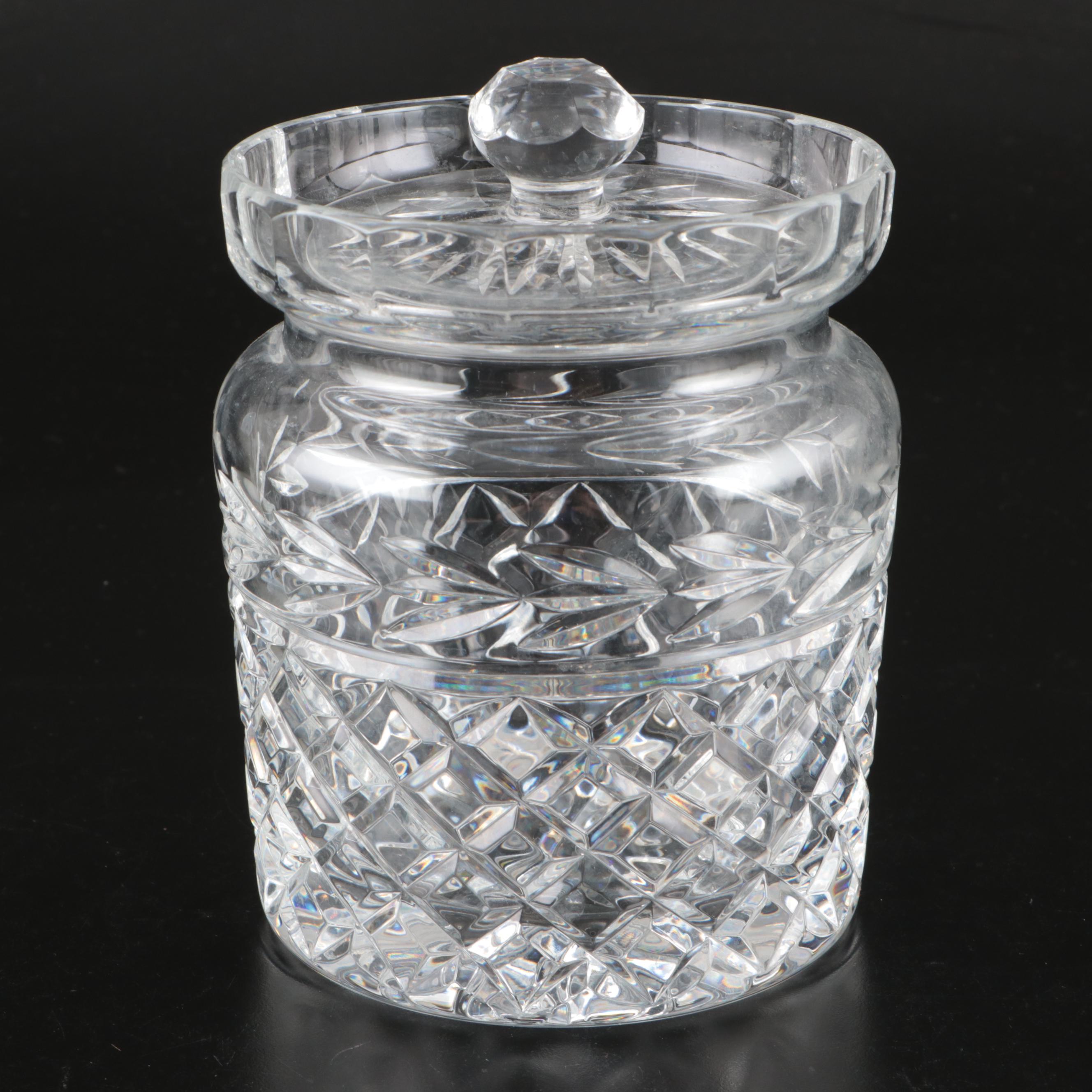 Waterford Crystal Biscuit Barrel and Lid