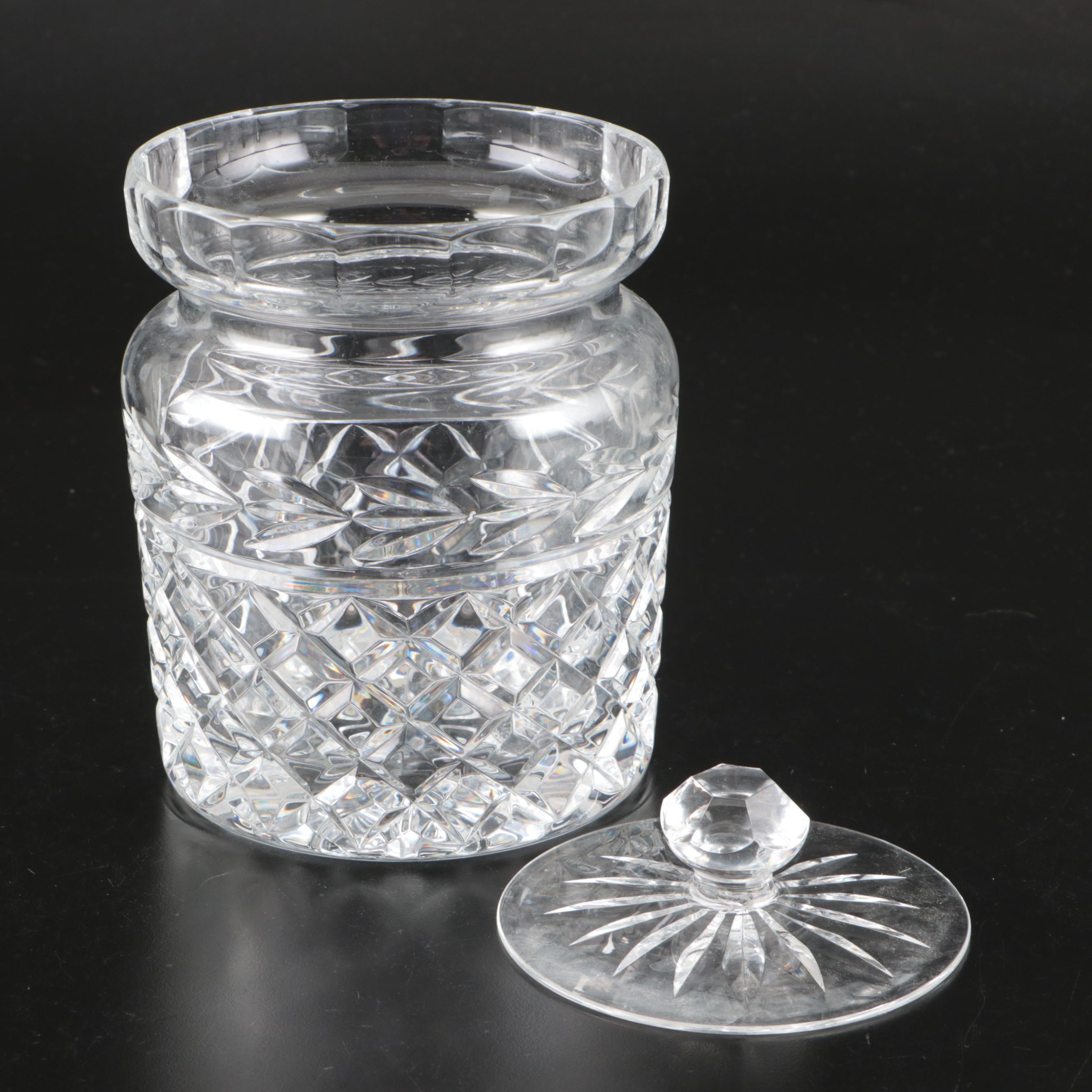 Waterford Crystal Biscuit Barrel and Lid