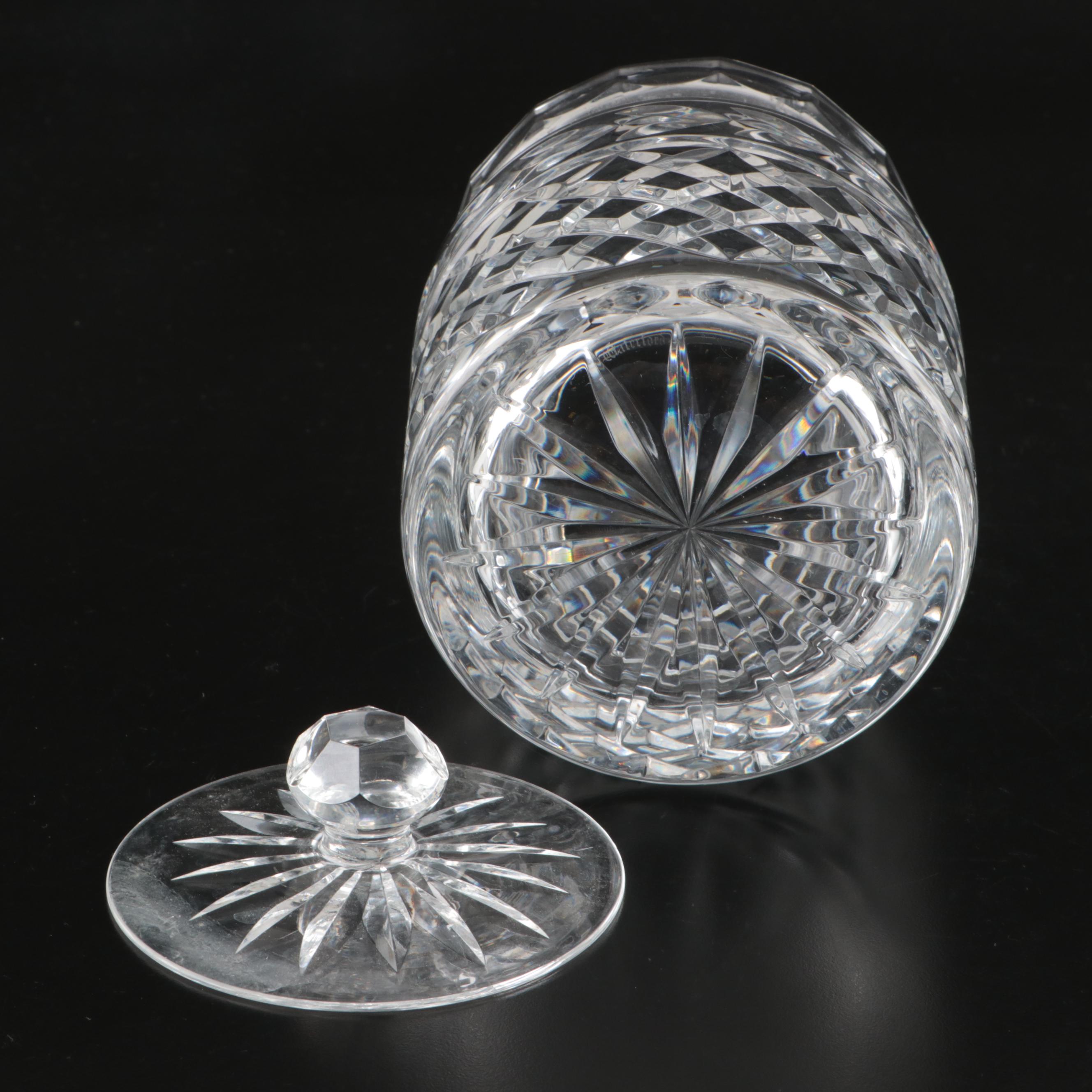 Waterford Crystal Biscuit Barrel and Lid