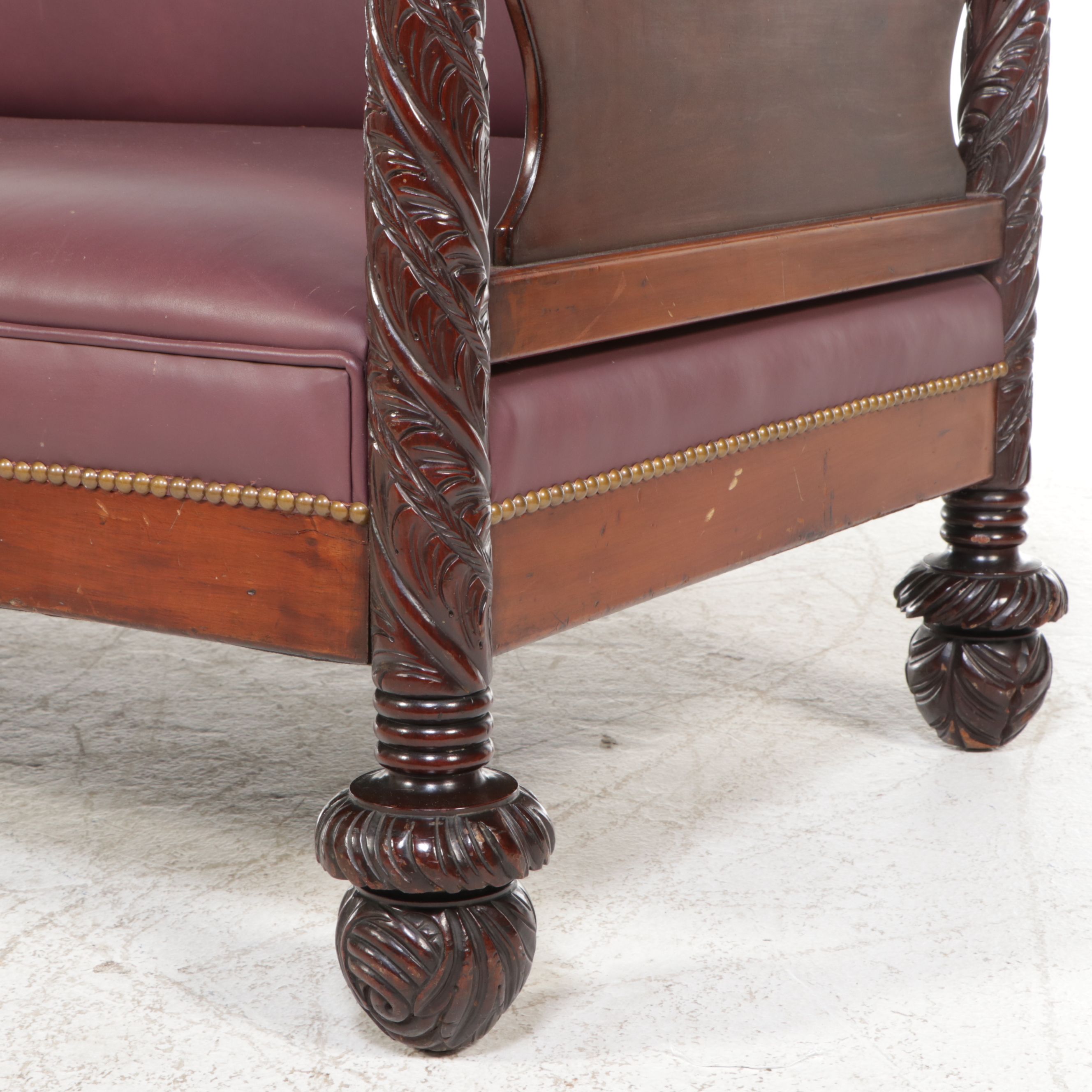 Federal Style Mahogany Sofa