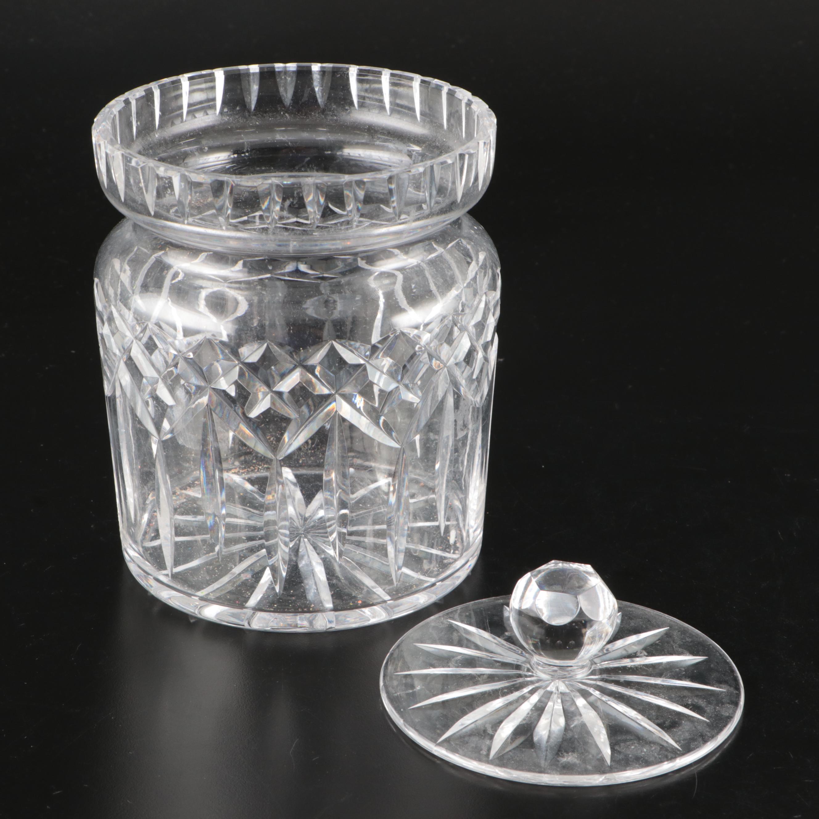 Waterford Crystal "Lismore" Biscuit Barrel and Lid