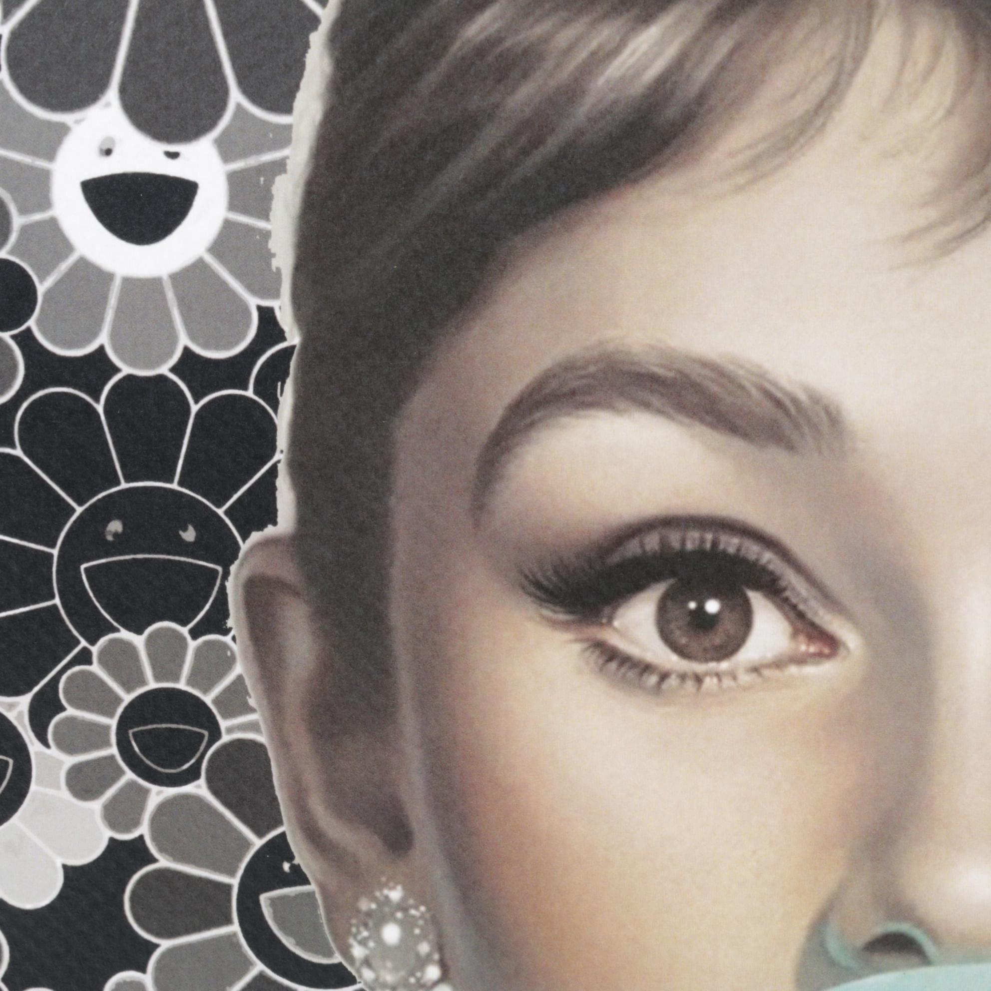 Death NYC Pop Art Digital Graphic Print Featuring Audrey Hepburn & Murakami