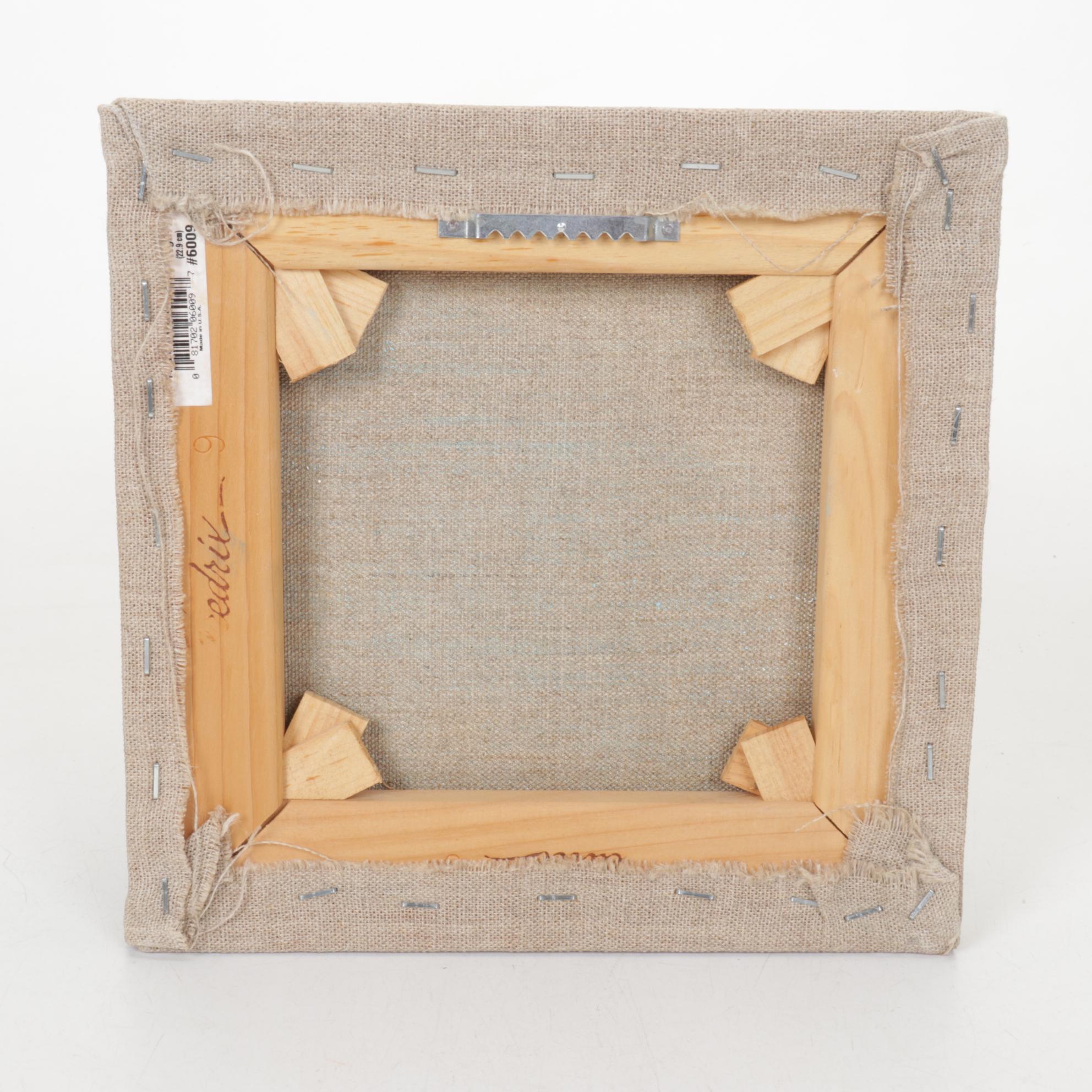 Acrylic on Canvas Painting of Palm Tree