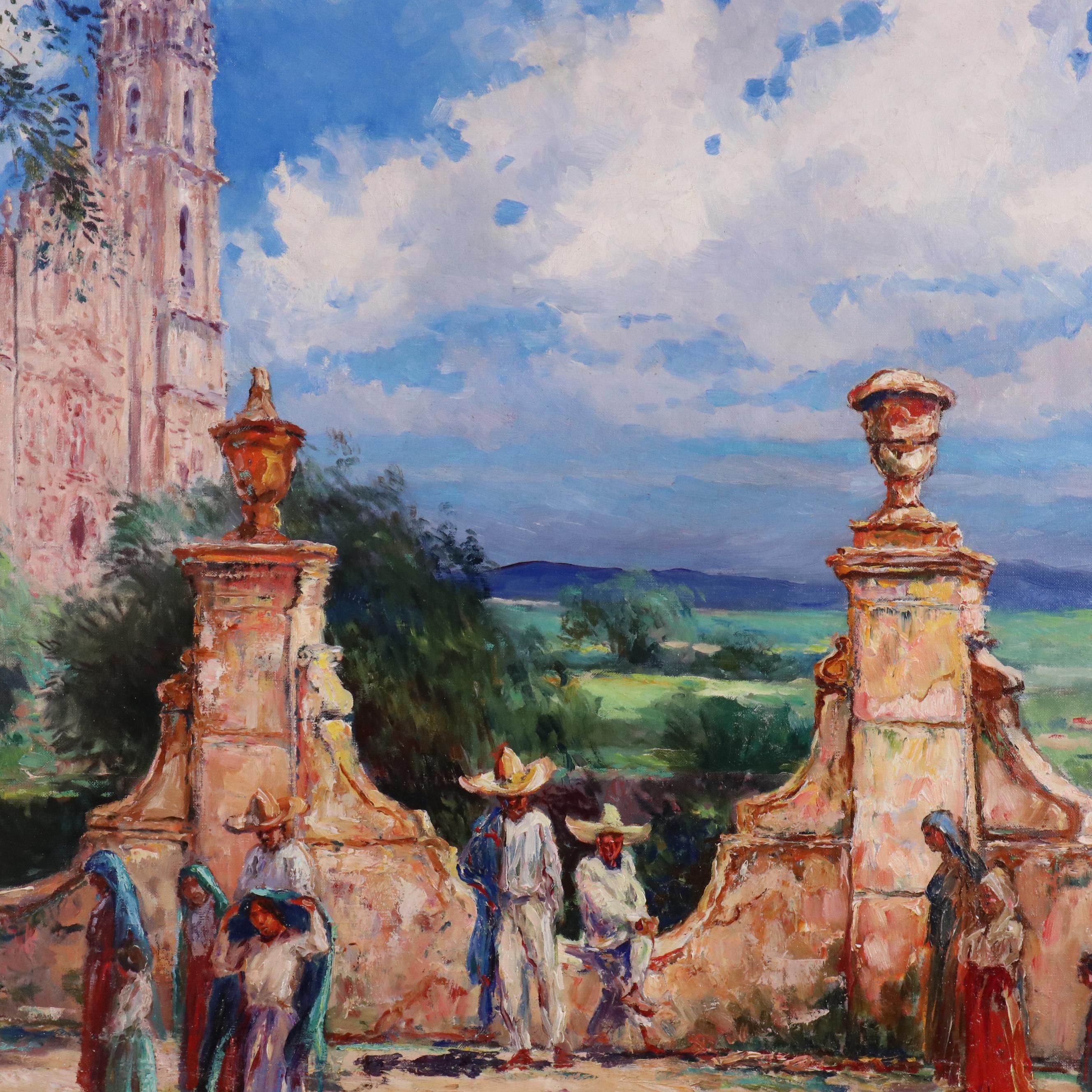 Paul Ashbrook Oil Painting of Tepotzotlán Landscape