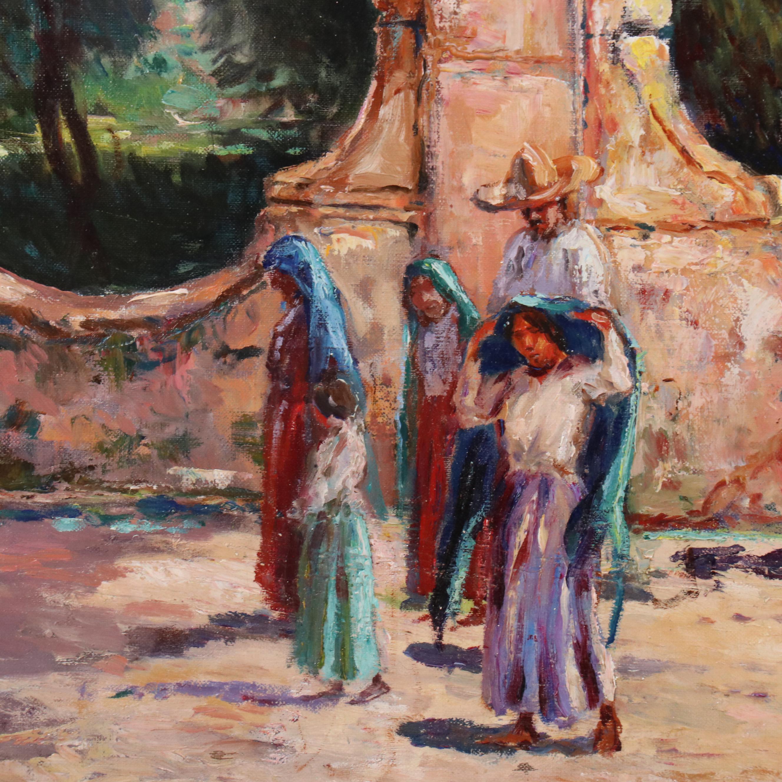 Paul Ashbrook Oil Painting of Tepotzotlán Landscape