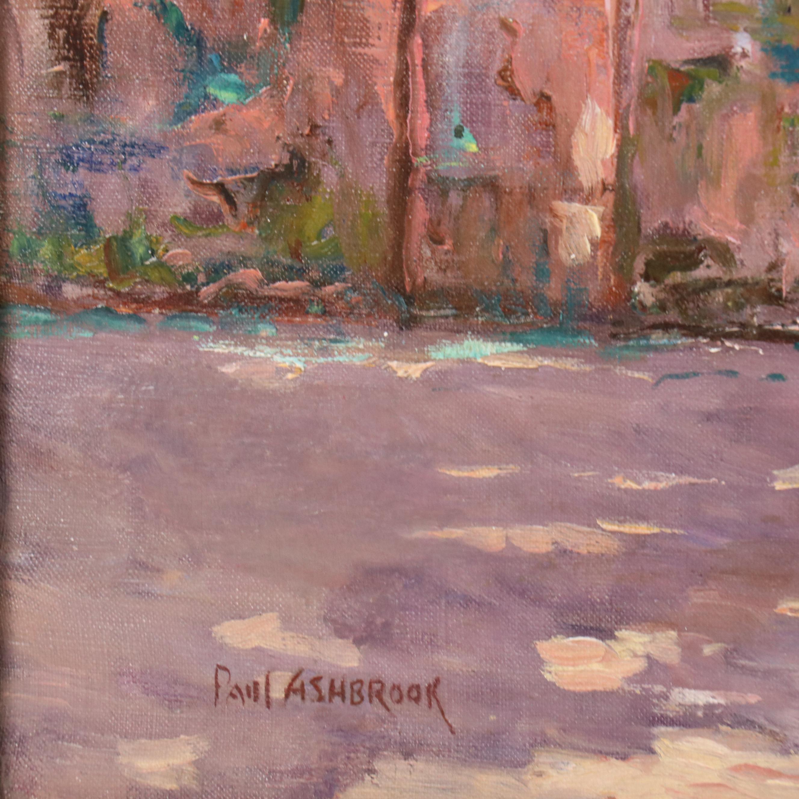 Paul Ashbrook Oil Painting of Tepotzotlán Landscape