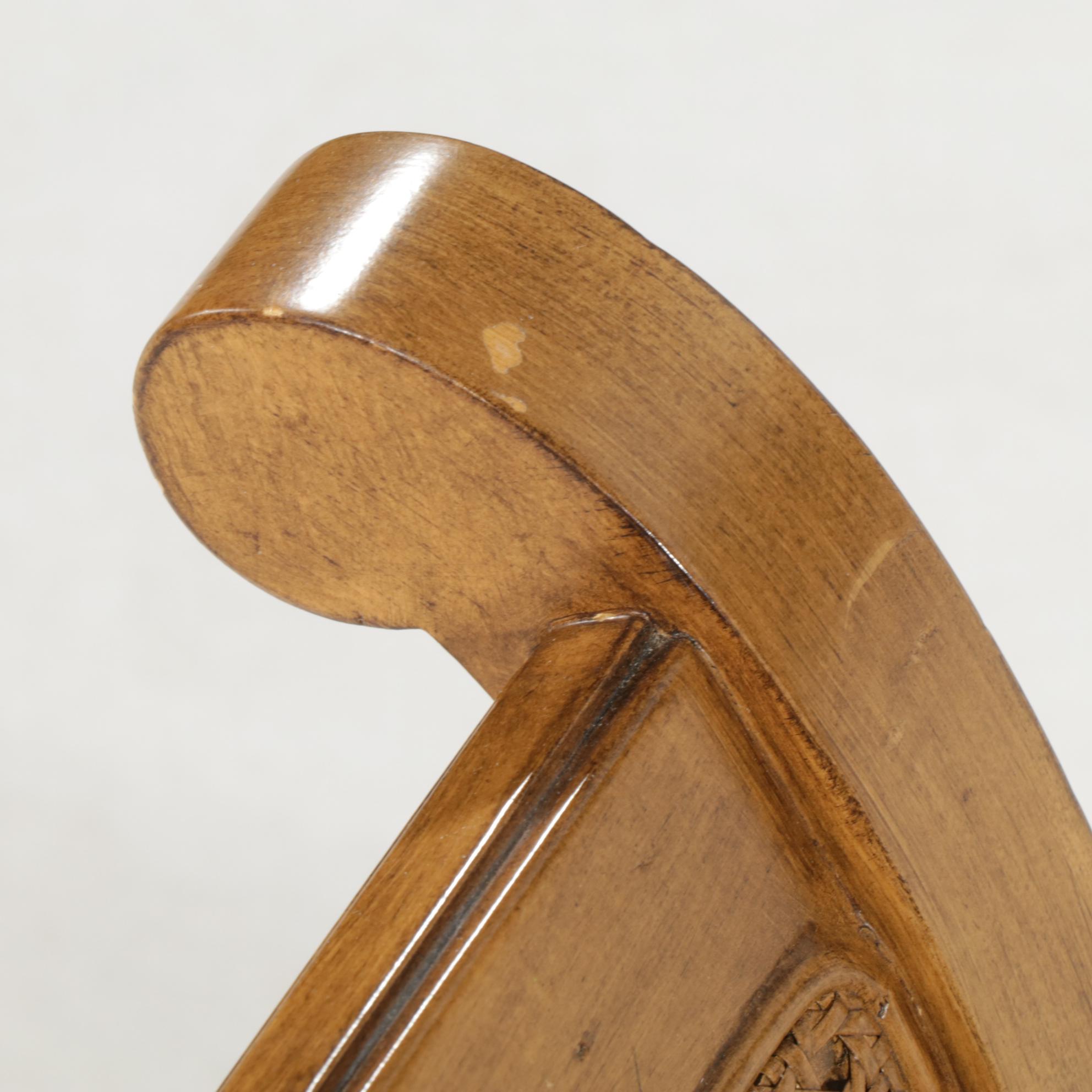 Ballard Designs Louis XV Style Bench with Woven Cane Seating