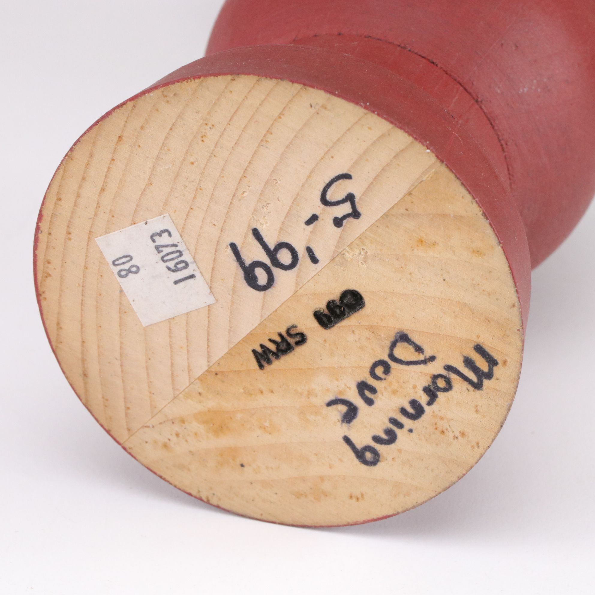 S. R. White Carving & Son "Mourning Dove" Wooden Sculpture, 1999