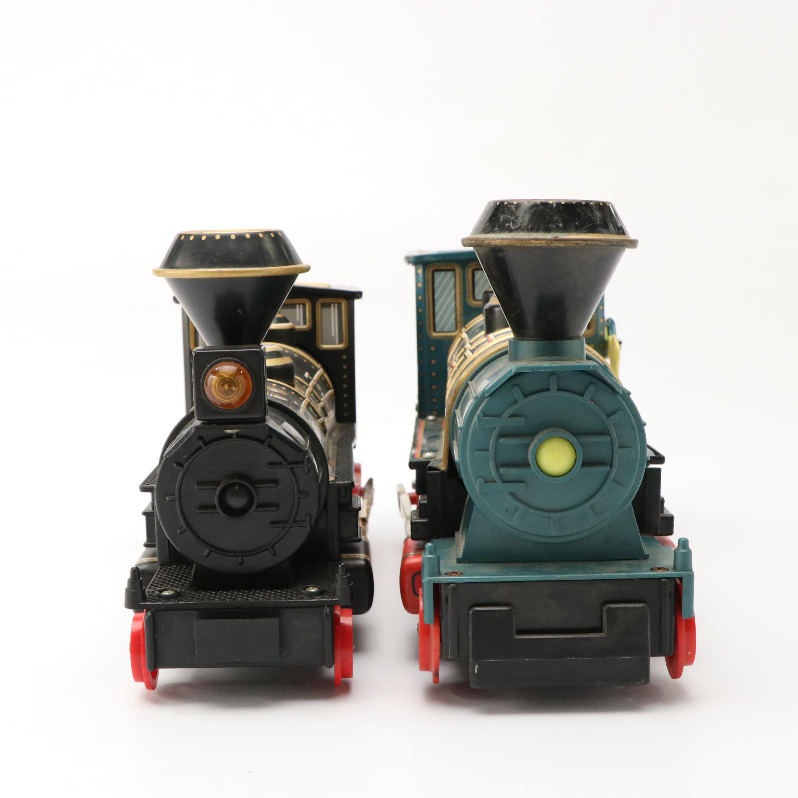Modern Toys and Shinseikiki Tin Lithograph Toy Trains, Mid-20th Century