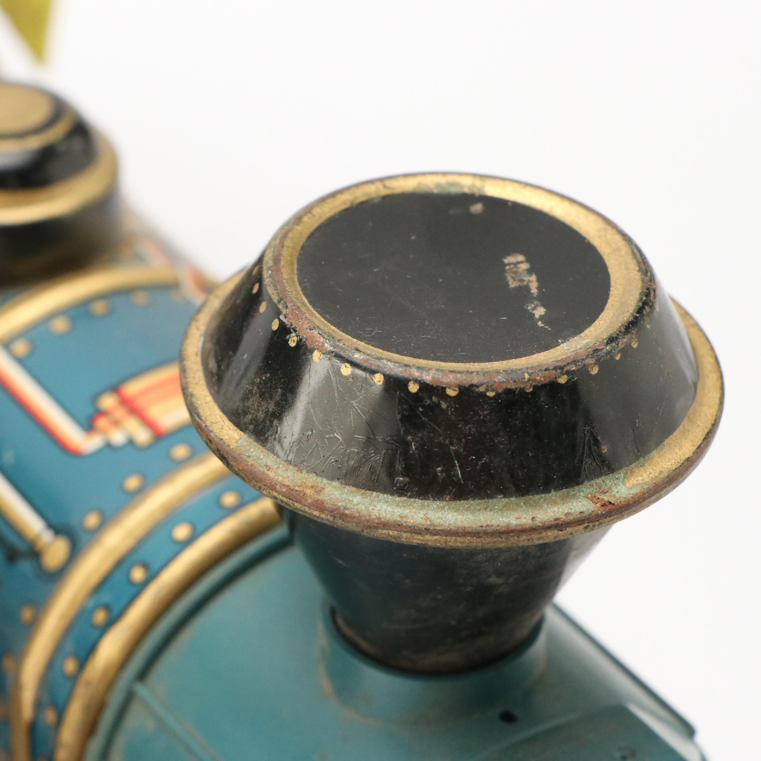 Modern Toys and Shinseikiki Tin Lithograph Toy Trains, Mid-20th Century