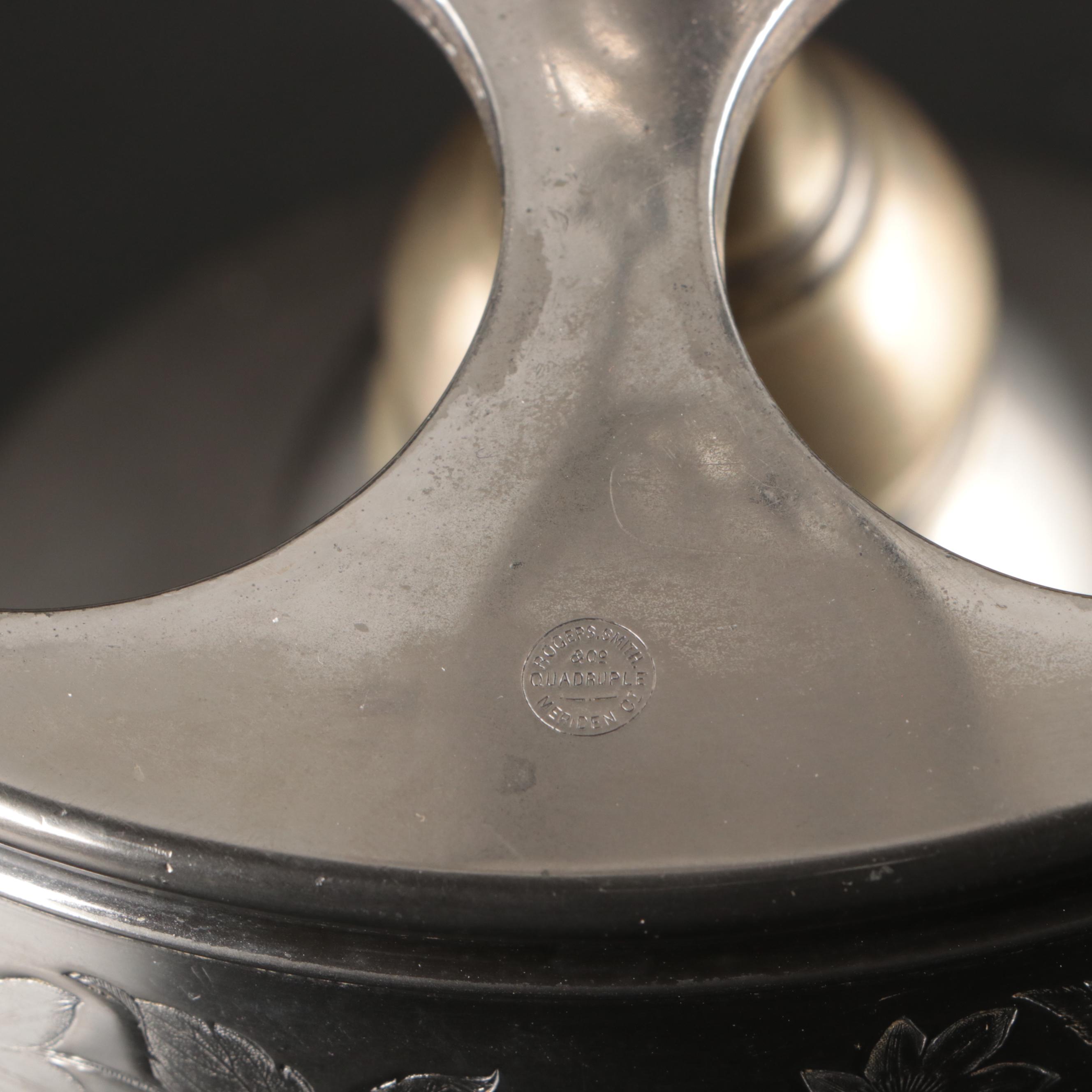 Rogers, Smith, & Co. Silver Plate Cruet Set