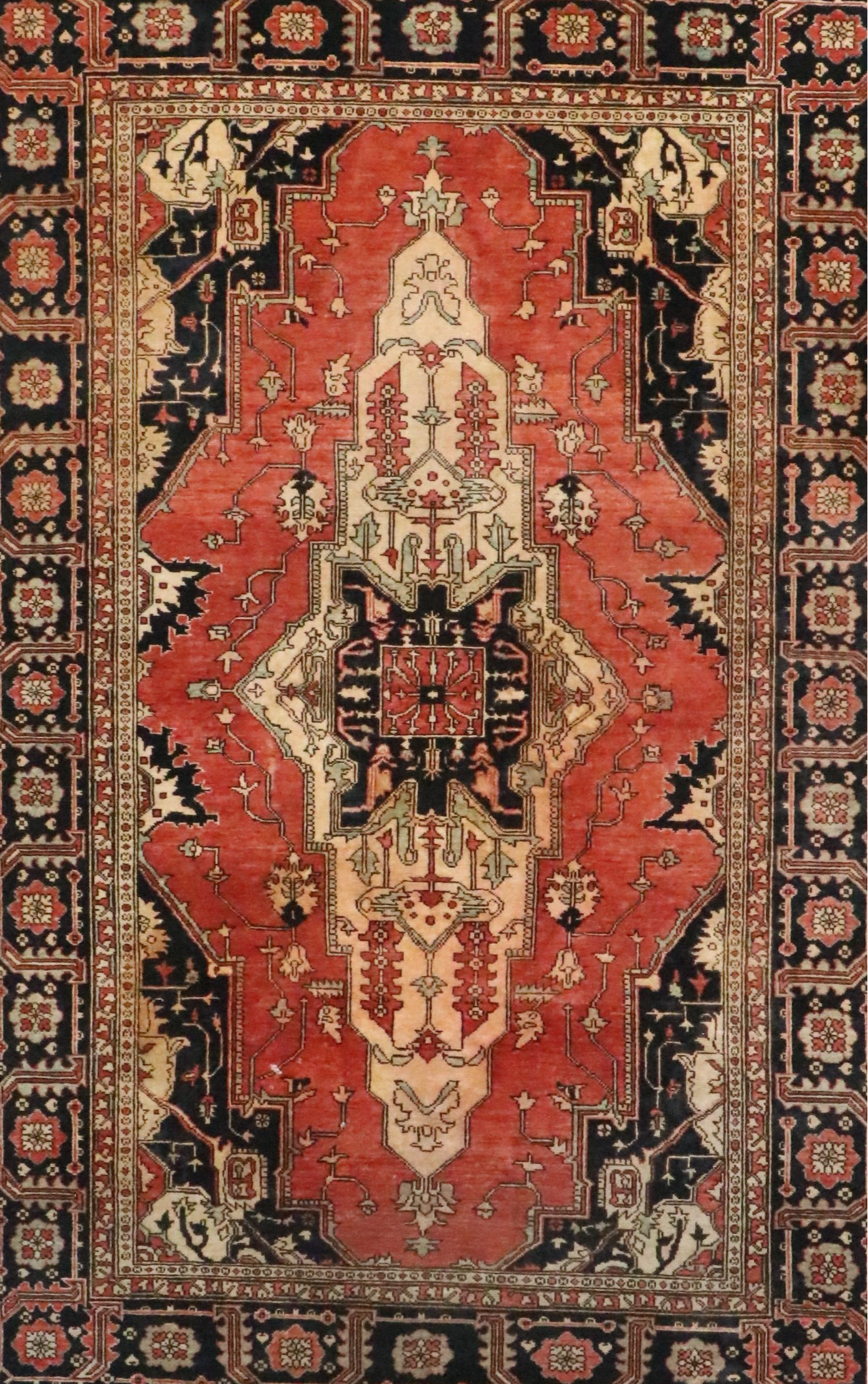 6' x 8'11 Hand-Knotted Persian Heriz Area Rug