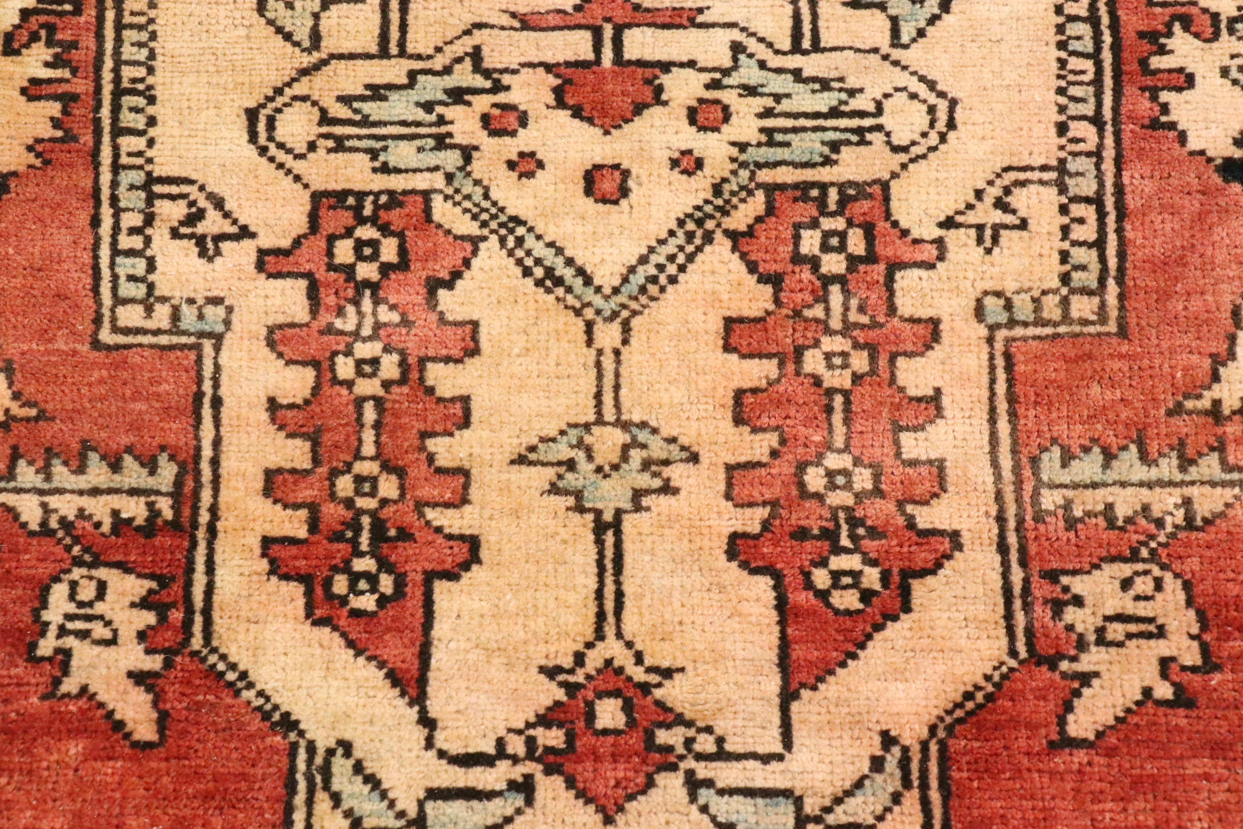 6' x 8'11 Hand-Knotted Persian Heriz Area Rug