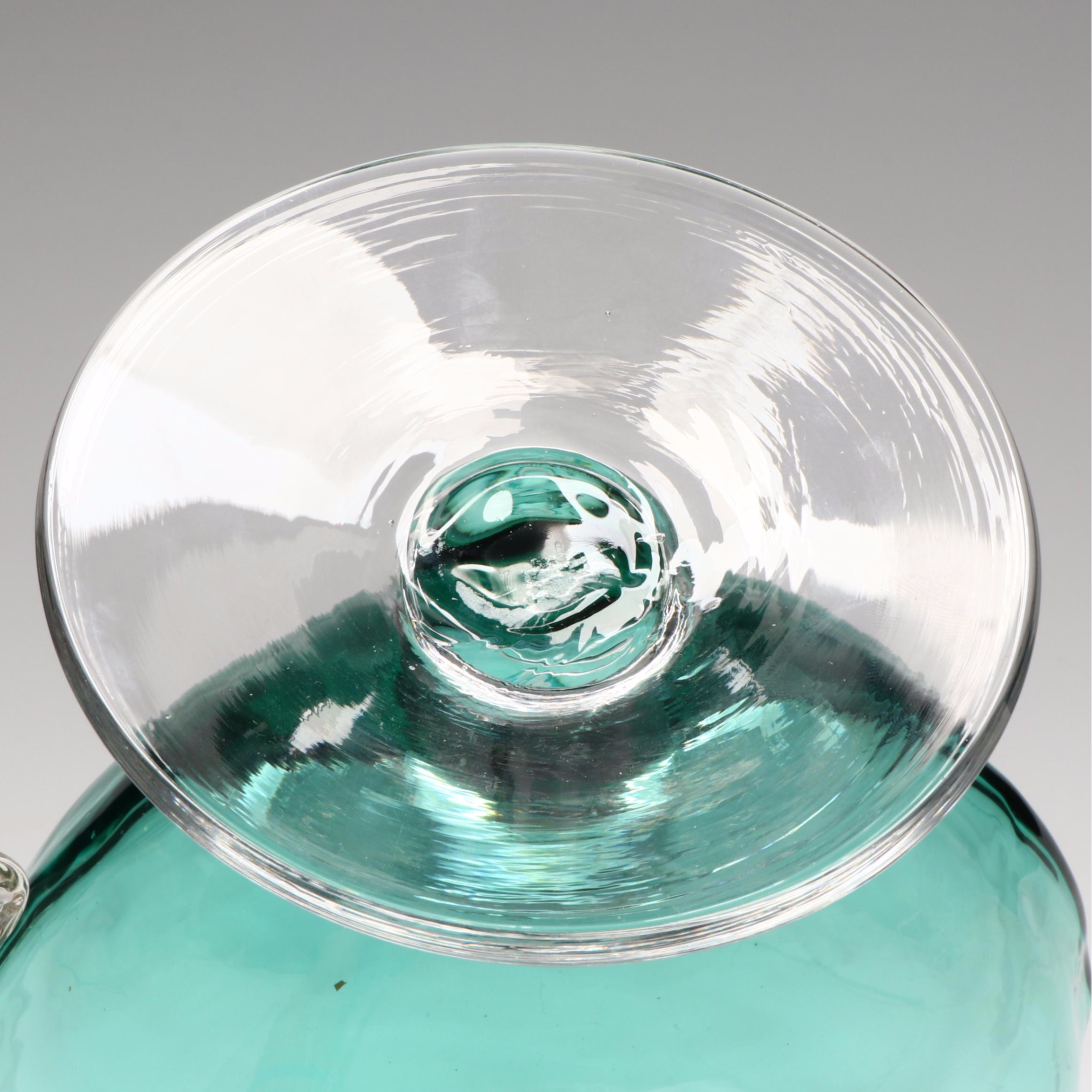 Blenko Art Glass Fish Vase, 1982-1999